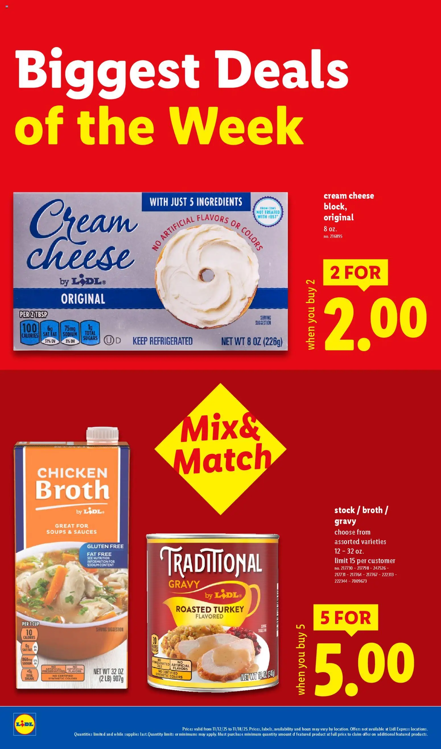 Lidl Early Black Friday - valid from 12.11.2025 | Page: 6 | Products: Cheese, Cream