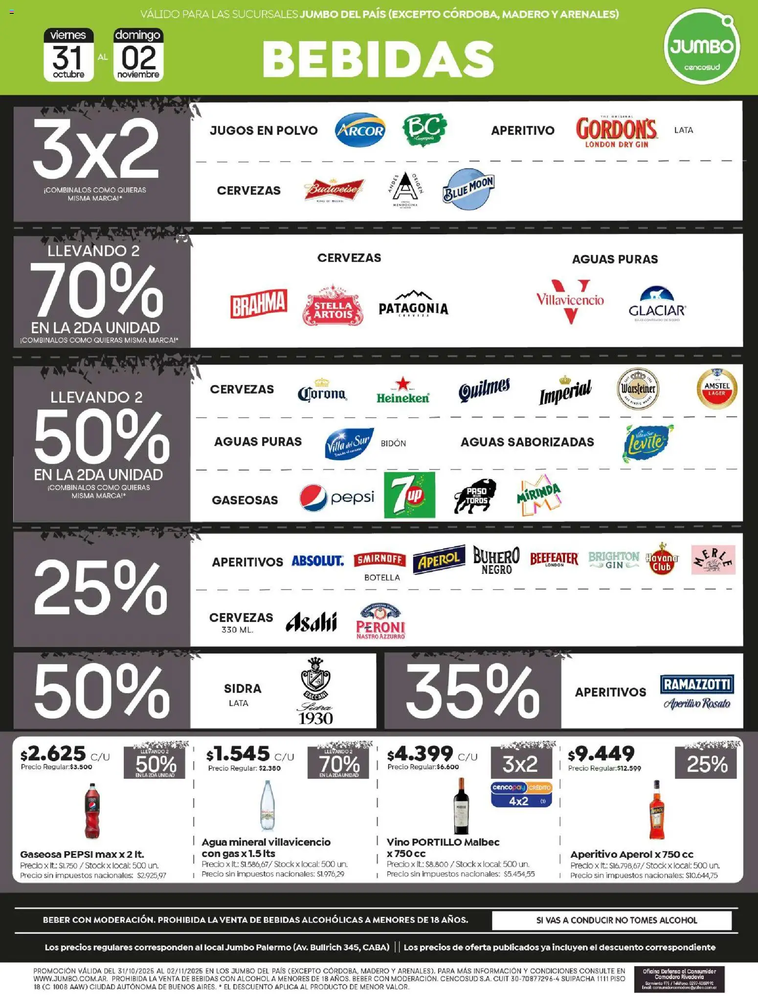 Jumbo - Ofertas Extremo | Salta & Tucumán │ válido desde el 31.10.2025 | Página: 5 | Productos: Teléfono, Bidón, Polvo, Vino