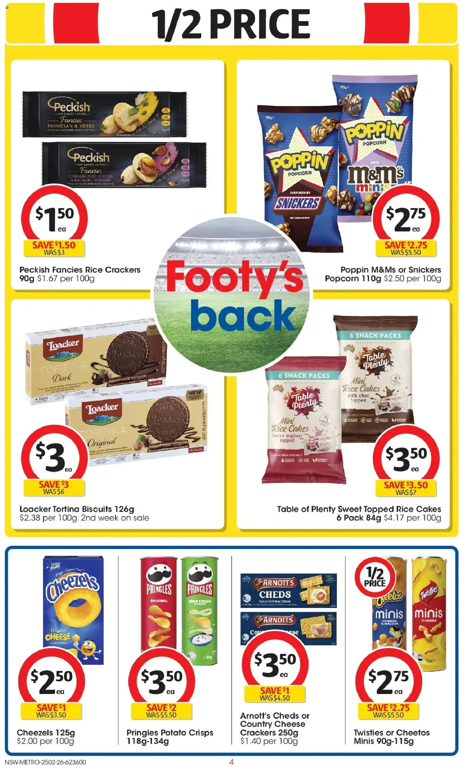 Coles catalogue - valid from 25.02.2026 | Page: 4 | Products: Table, Rice, Biscuits, Vinegar