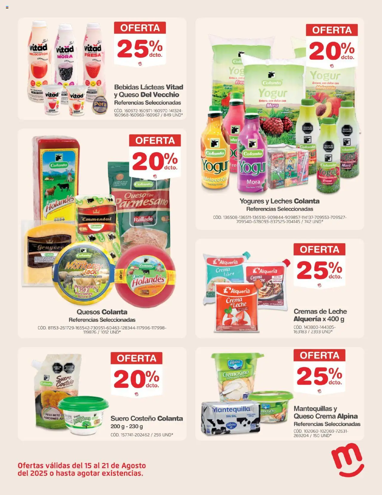 Makro revista - valida desde el 15.08.2025 | Página: 36 | Productos: Suero costeño, Horno de pan, Leche, Yogur