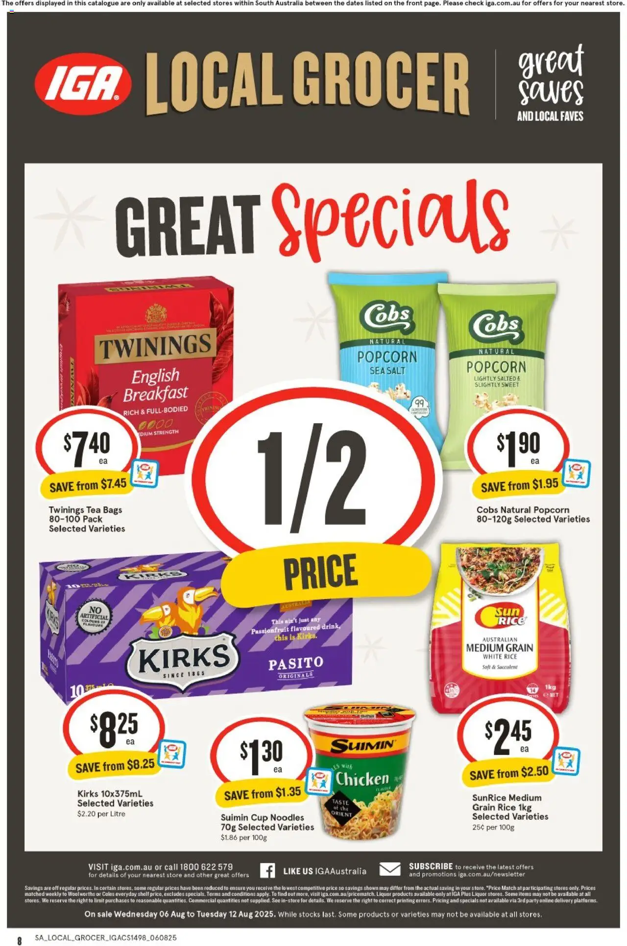IGA catalogue - valid from 06.08.2025 | Page: 8 | Products: Toilet, Fragrance, Lemon, Tablets