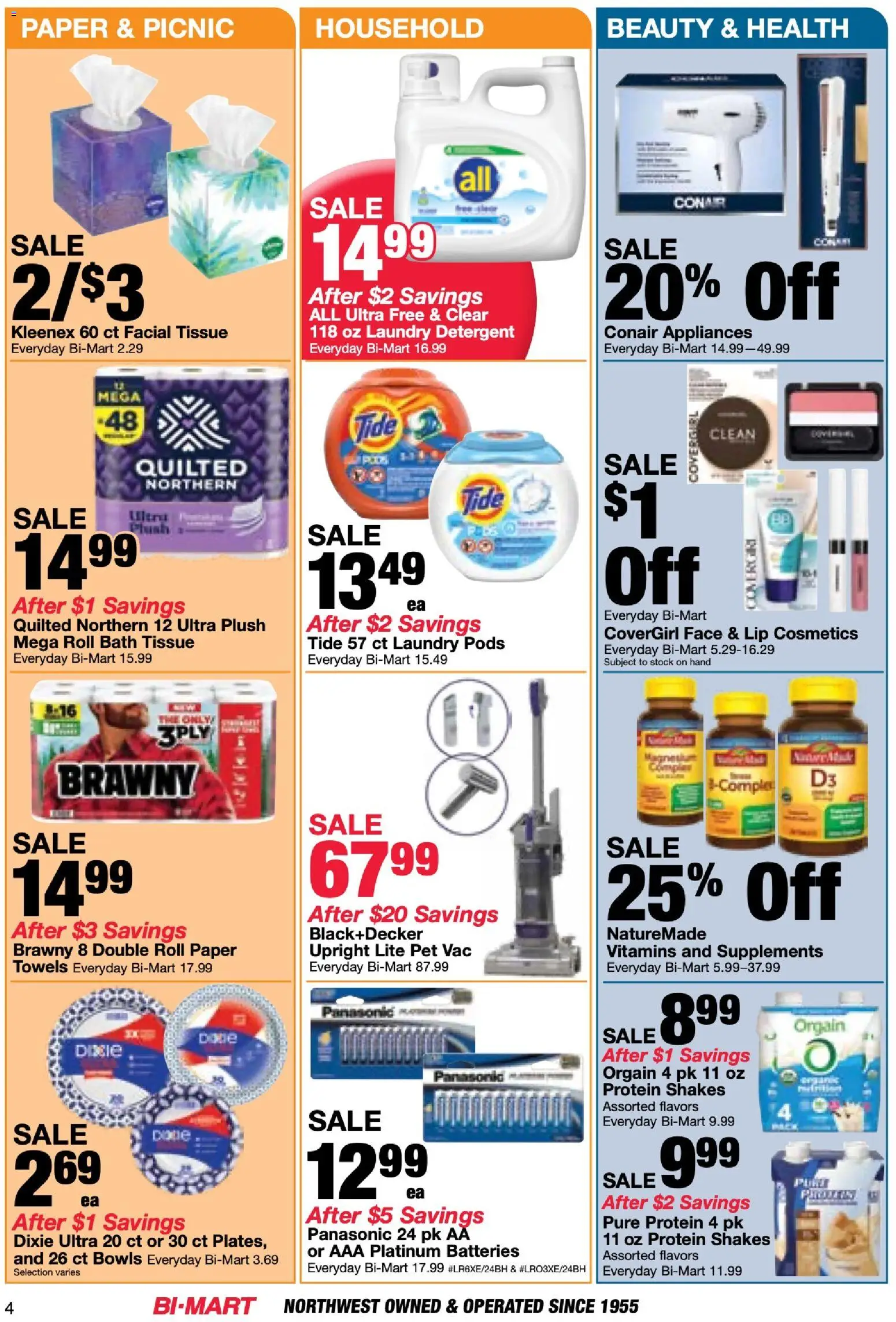 Bi-Mart Membership Savings Book - valid from 14.04.2026 | Page: 4 | Products: Bath, Detergent