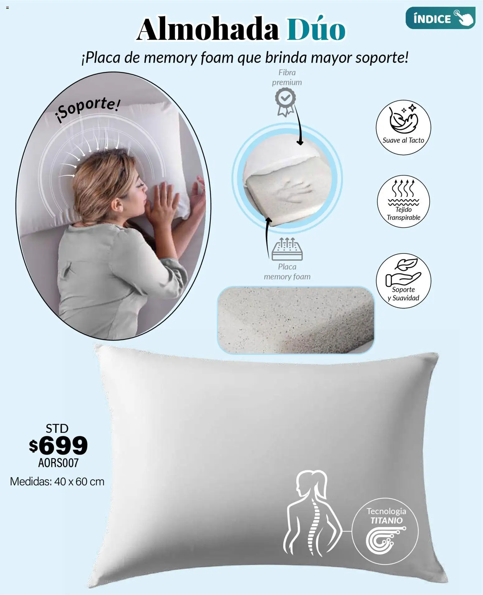 Nuevas ofertas de Colchas Concord válidas en toda la República Mexicana desde el 01.11.2025. ¡Encuentra las mejores ofertas en Colchas Concord Buen Fin! | Página: 203 | Productos: Almohada