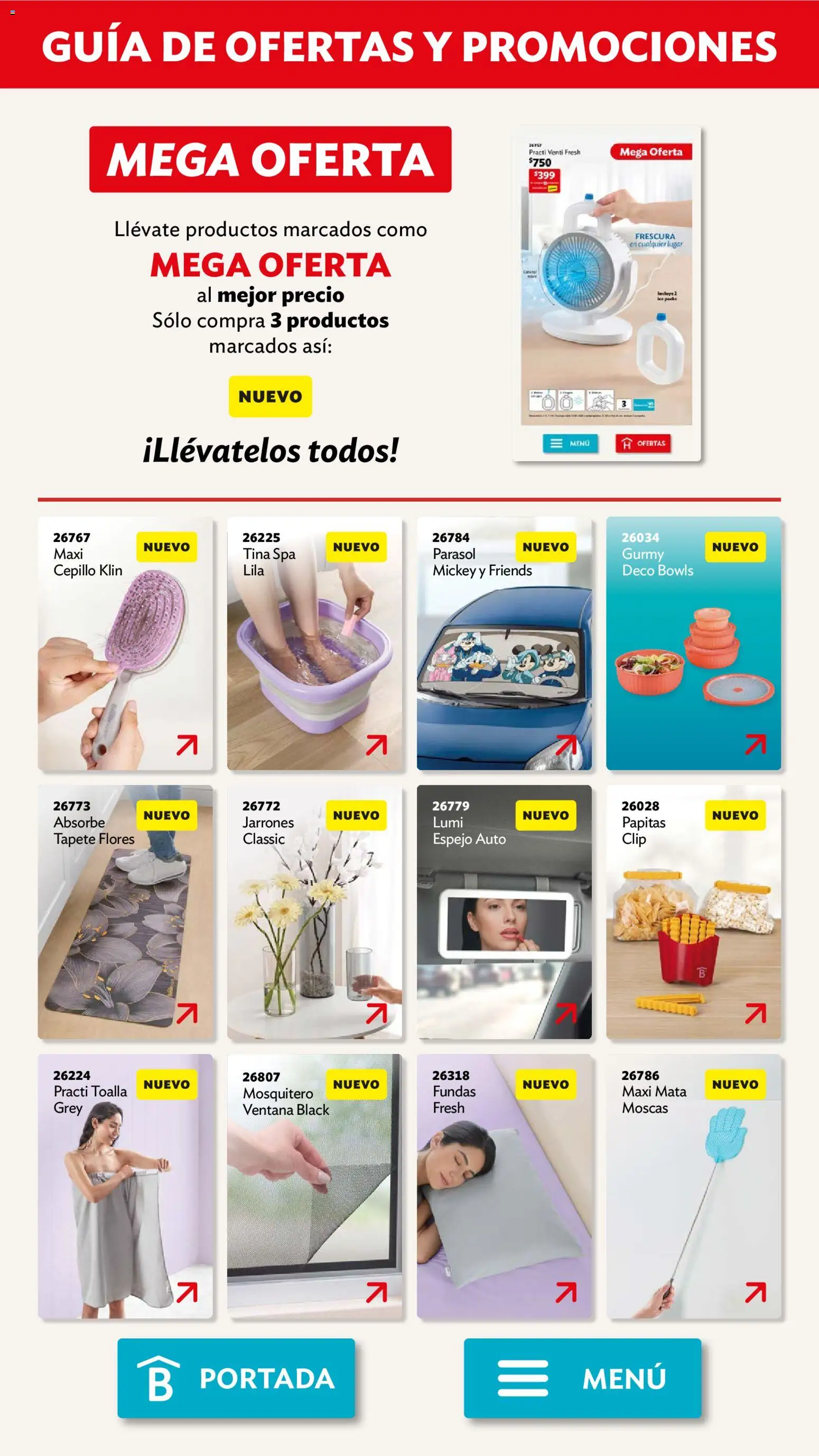 Nuevas ofertas de Betterware válidas en toda la República Mexicana desde el 04.05.2026. ¡Encuentra las mejores ofertas en Betterware campaña 5 2026! | Página: 113 | Productos: Mosquitero, Toalla, Espejo, Tapete