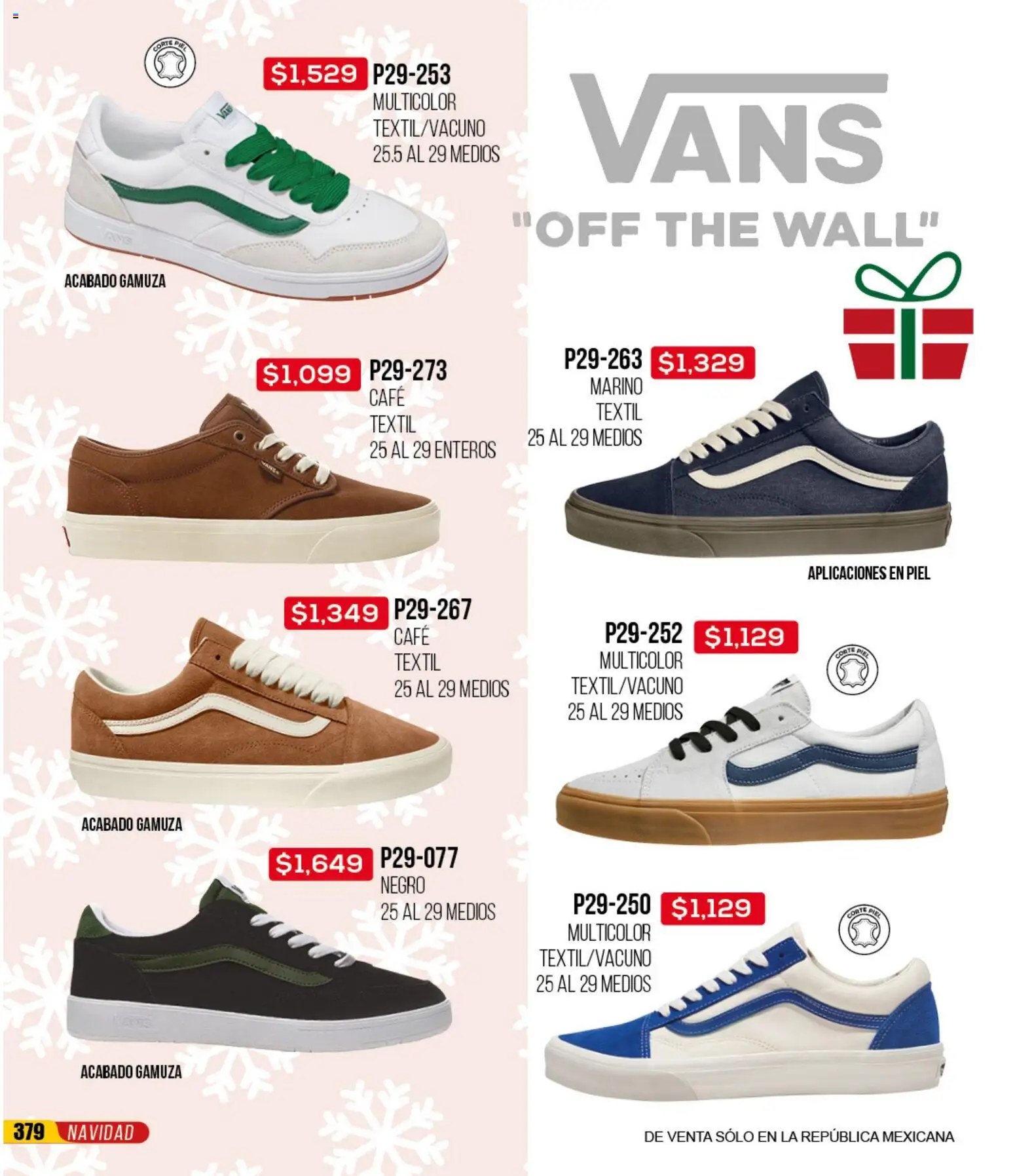 Nuevas ofertas de Cklass válidas en toda la República Mexicana desde el 30.11.2025. ¡Encuentra las mejores ofertas en Cklass catálogo Rebajas Navideñas Calzado! | Página: 380 | Productos: Café, Gamuza