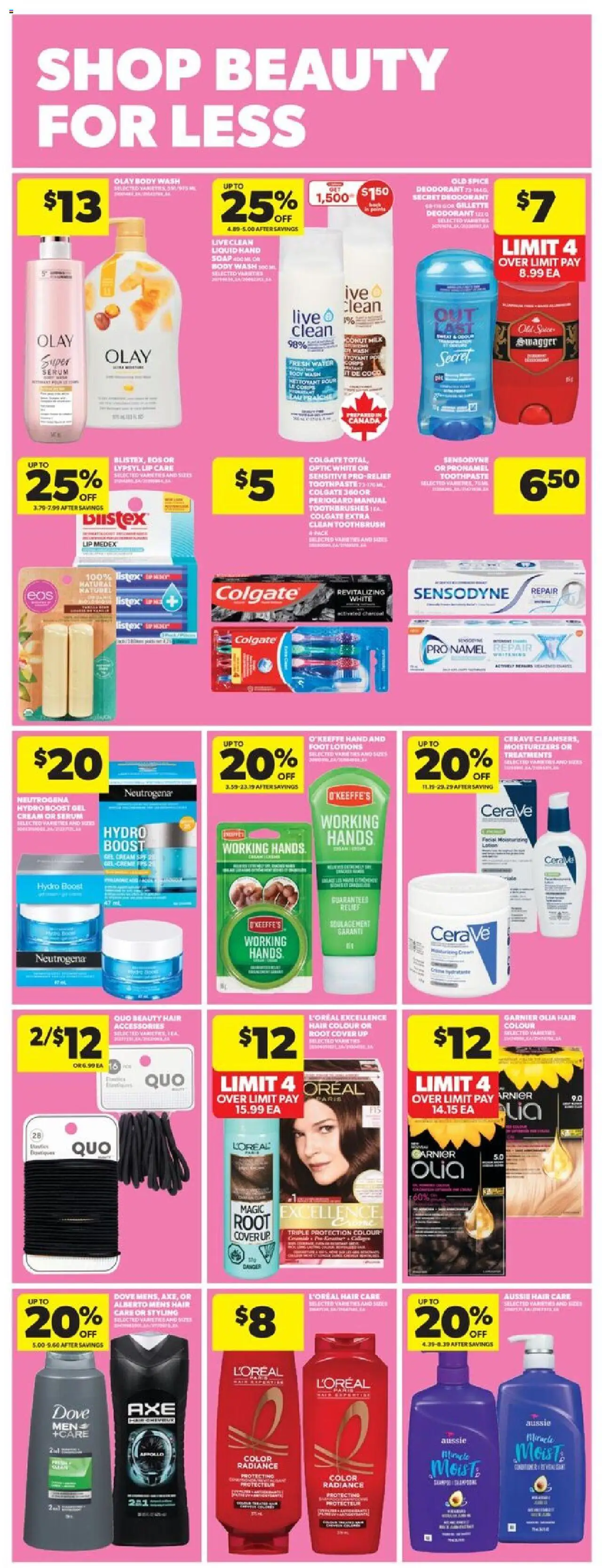 Real Canadian Superstore flyer valid from 25.09.2025 | Page: 37 | Products: Cream, Deodorant, Toothpaste, Milk