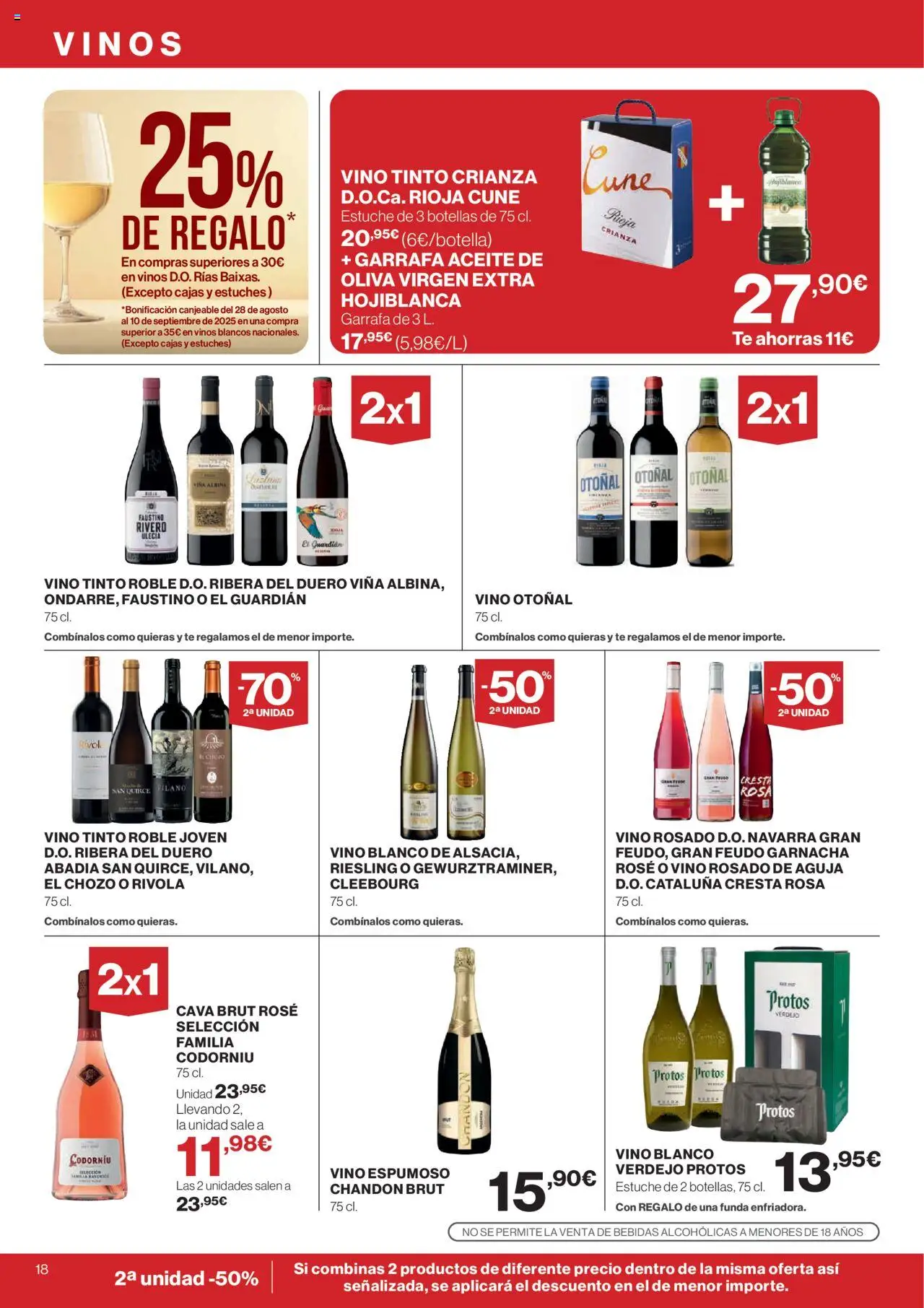 Nuevas ofertas de El Corte Inglés válidas en toda la República Mexicana desde el 14.08.2025. ¡Encuentra las mejores ofertas en El Corte Inglés - Catálogo Nuestros Mejores Precios! | Página: 20 | Productos: Aceite, Funda, Cava, Té