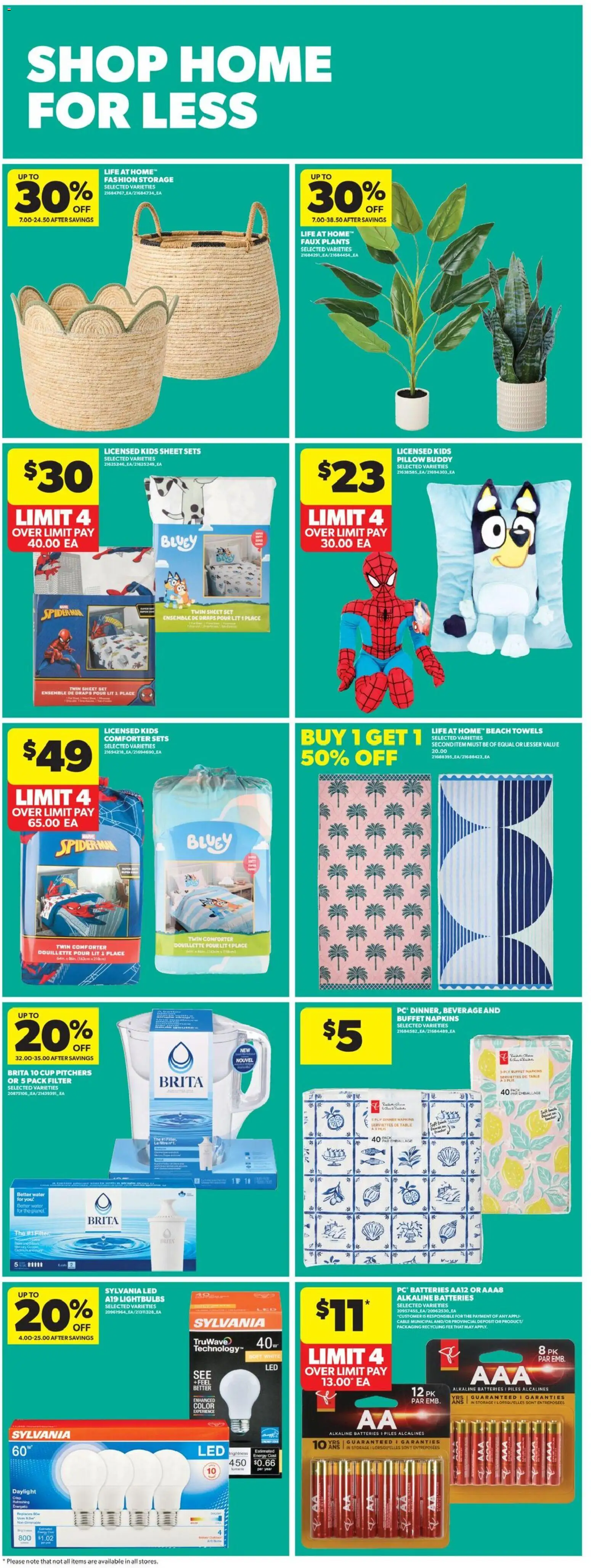 Real Canadian Superstore flyer valid from 23.04.2026 | Page: 34 | Products: PC, Cable, Pillow