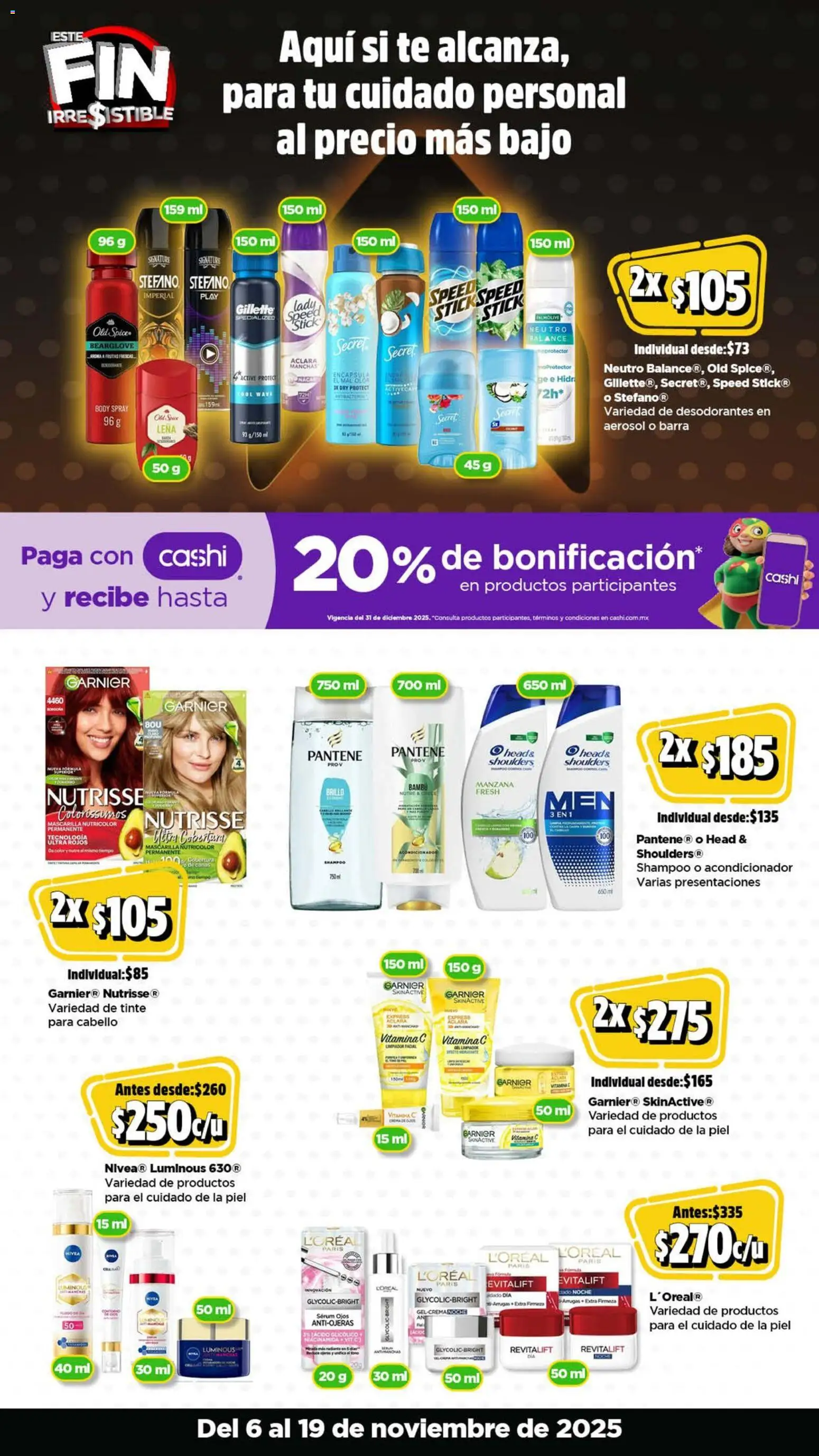 Nuevas ofertas de Bodega Aurrerá válidas en toda la República Mexicana desde el 06.11.2025. ¡Encuentra las mejores ofertas en Bodega Aurrerá Buen Fin ! | Página: 8 | Productos: Serum, Manzana, Body, Té