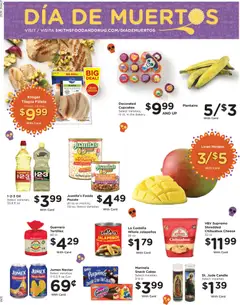 Preview of Smith's weekly ads valid from 29.10.2025 | Page: 15 | Products: Bakery, Pork, Mango, Bag