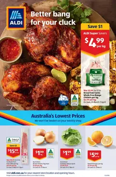Preview of Aldi catalogue  - valid from 01.04.2026 | Page: 24 | Products: Chicken, Pork, Oranges, Onions