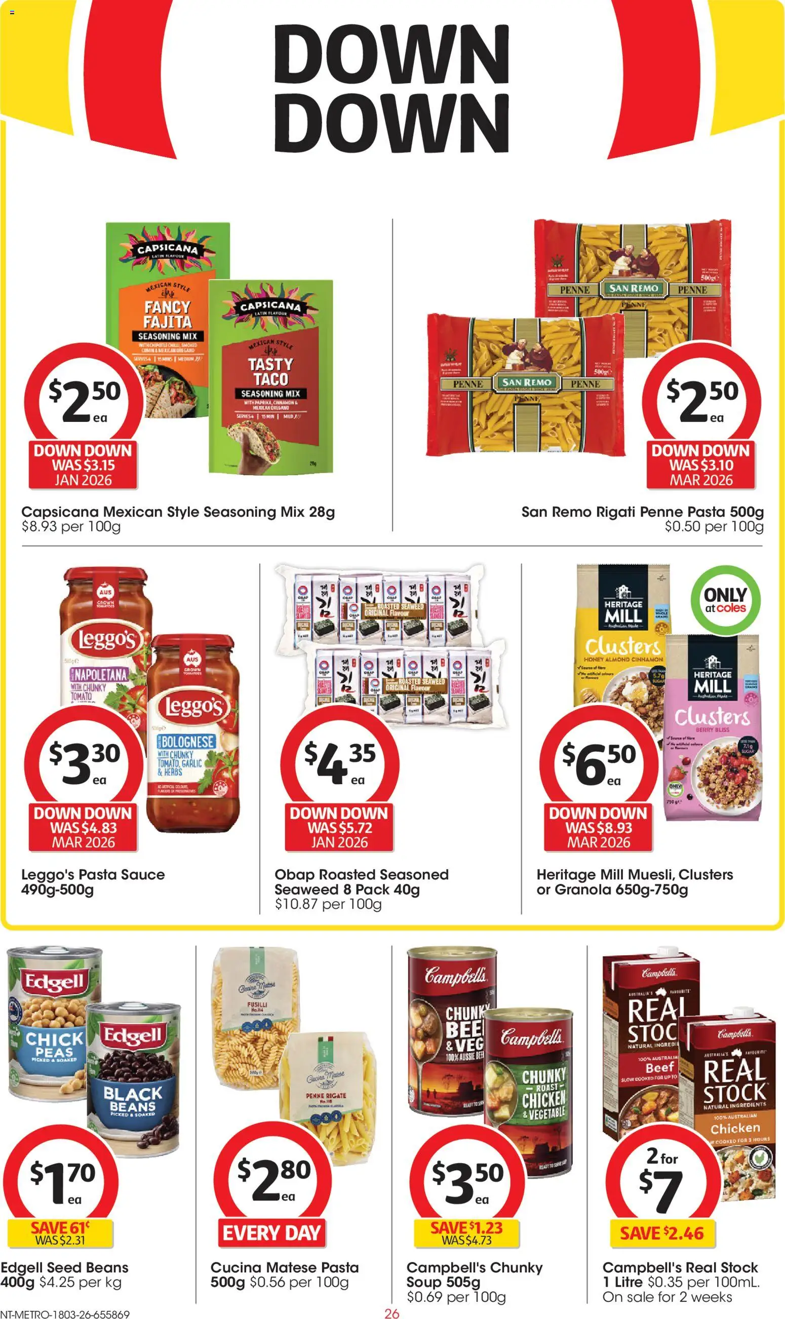 Coles catalogue - valid from 18.03.2026 | Page: 26 | Products: Honey, Beef, Sauce, Garlic
