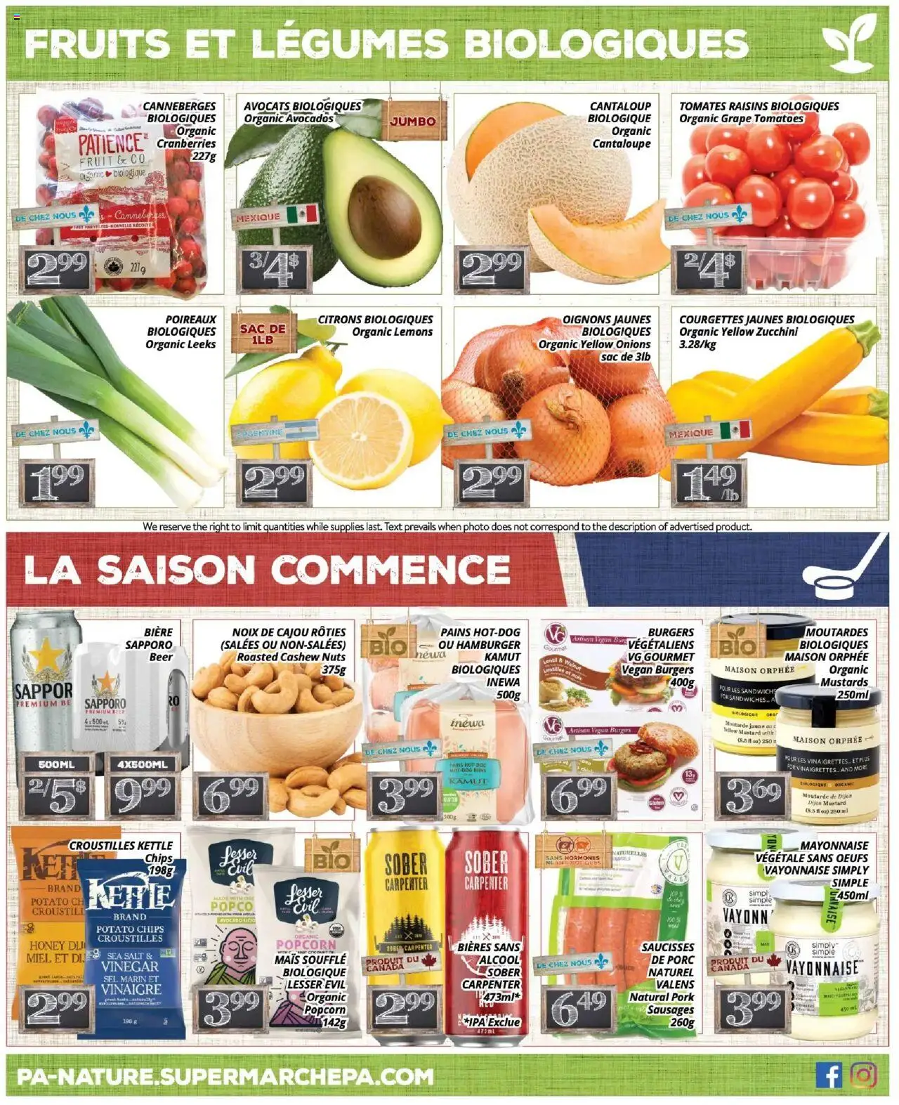 Pa Supermarché flyer valid from 29.09.2025 | Page: 4 | Products: Nuts, Beer, Pork, Tomatoes