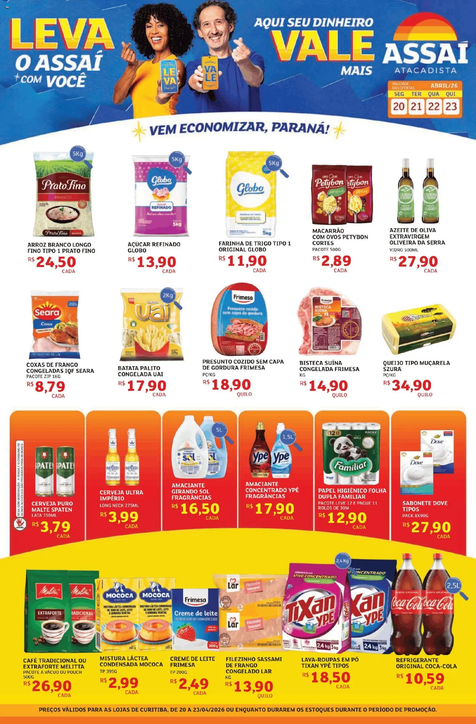 Assaí Atacadista Folheto - válido de 20.04.2026 | Página: 1 | Produtos: Perfume, Pó, Arroz, Frango