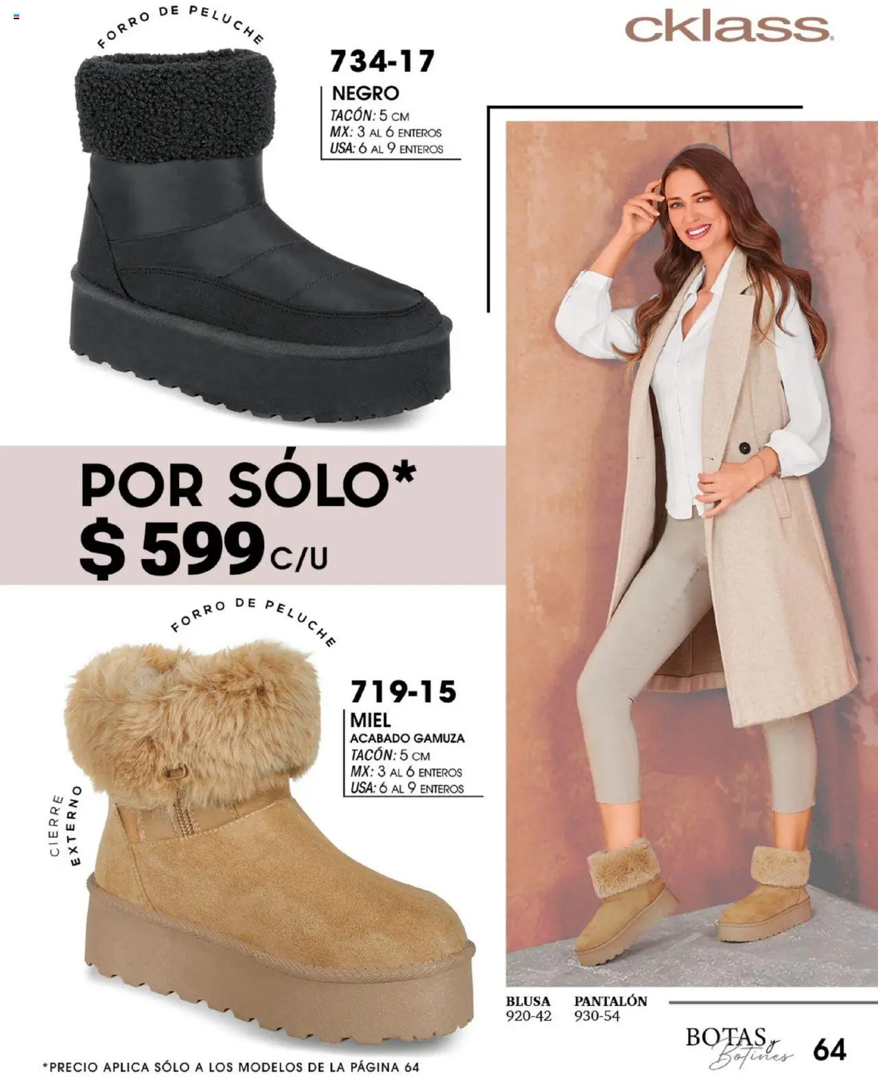 Nuevas ofertas de Cklass válidas en toda la República Mexicana desde el 14.07.2025. ¡Encuentra las mejores ofertas en Cklass catálogo Botas! | Página: 65 | Productos: Blusa, Gamuza