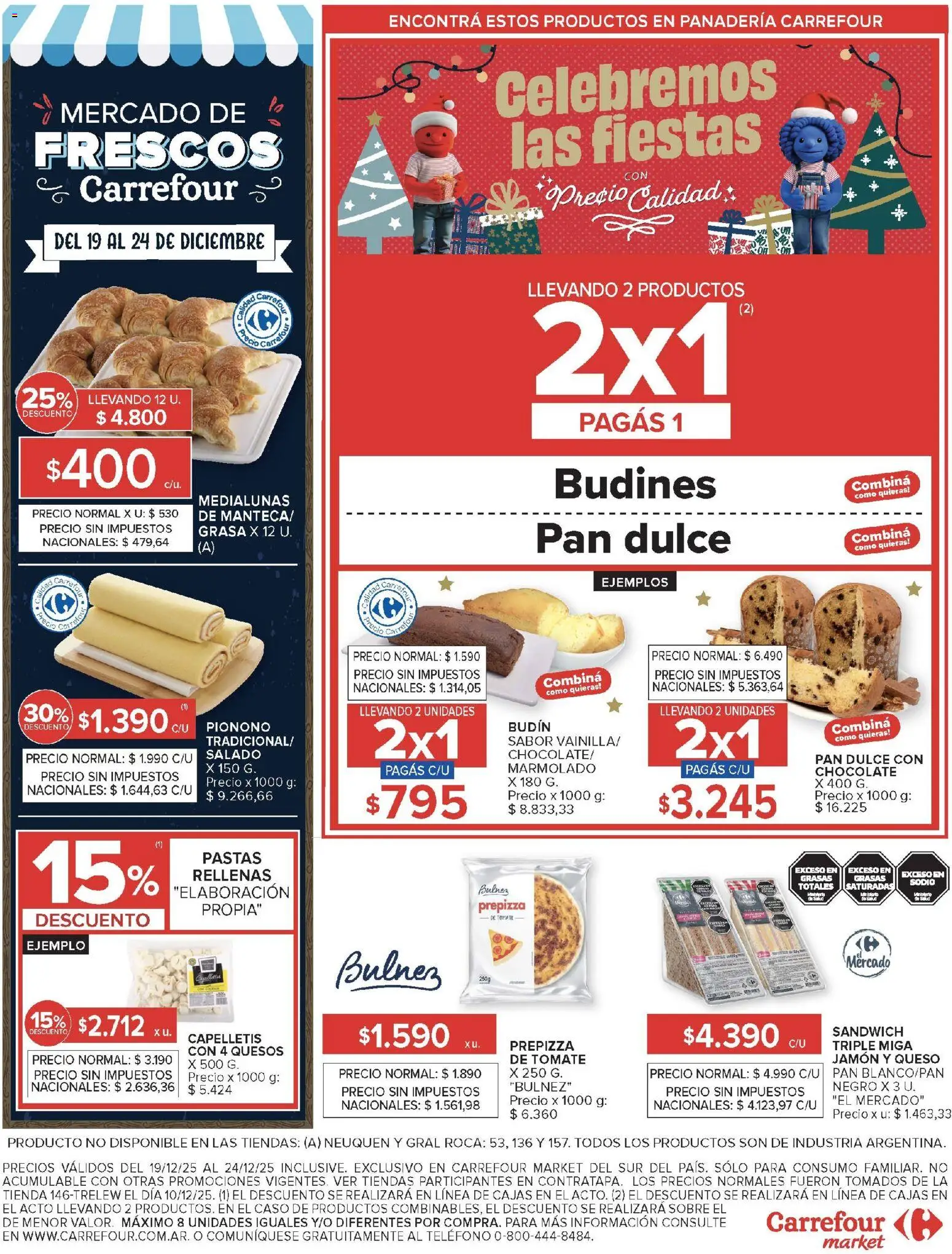 Carrefour ofertas │ válido desde el 19.12.2025 | Página: 56 | Productos: Panadería, Sobre, Budín, Pionono