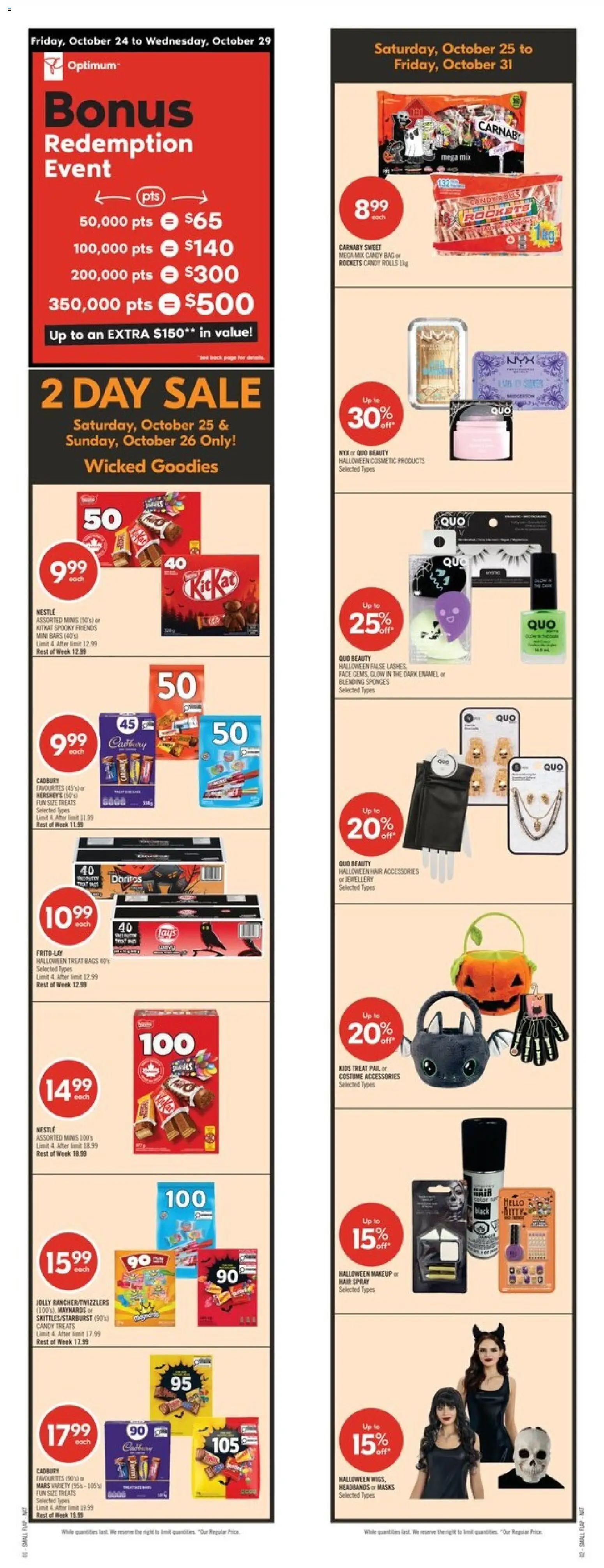Shoppers flyer valid from 25.10.2025 | Page: 1 | Products: Bag, Hair spray