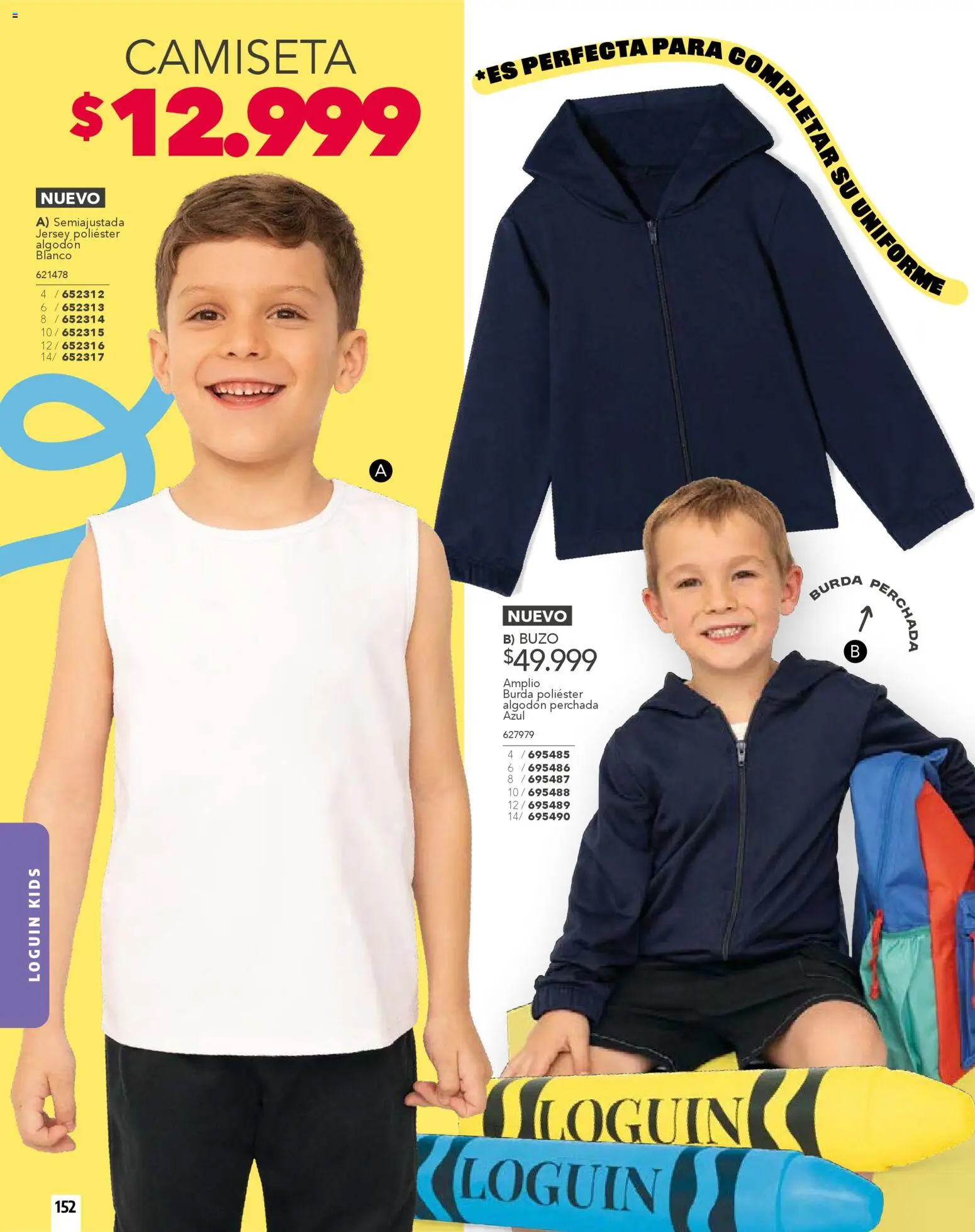 Carmel revista - valida desde el 01.02.2026 | Página: 152 | Productos: Algodón, Buzo, Camiseta