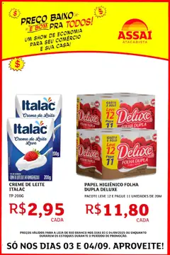 Encarte Assaí Atacadista - AC - Pré-Visualização do folheto da loja Assaí Atacadista, válido de 03.09.2025