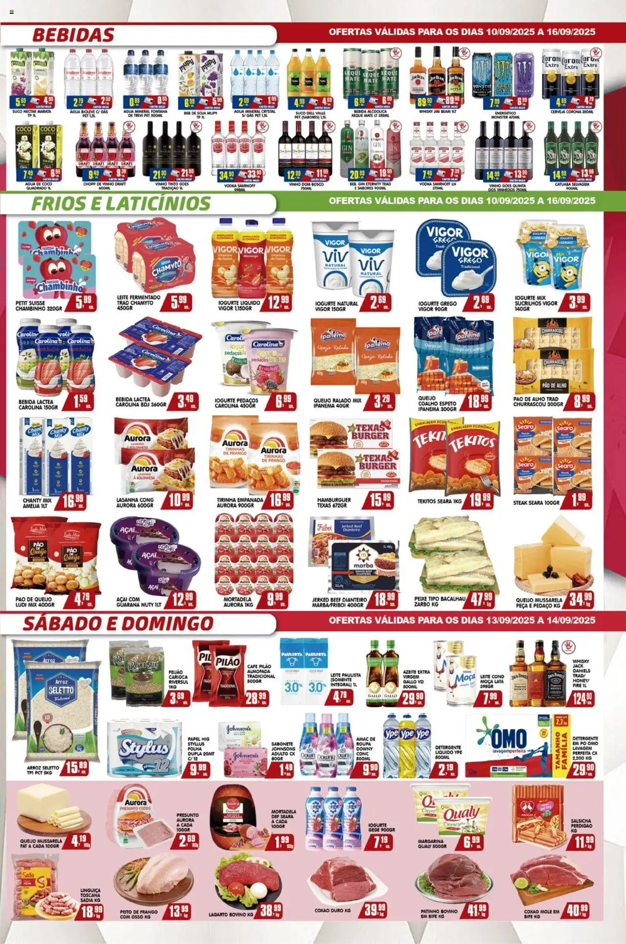 Higa's Supermercado Folheto - válido de 10.09.2025 | Página: 3 | Produtos: Beterraba, Detergente, Presunto, Cerveja