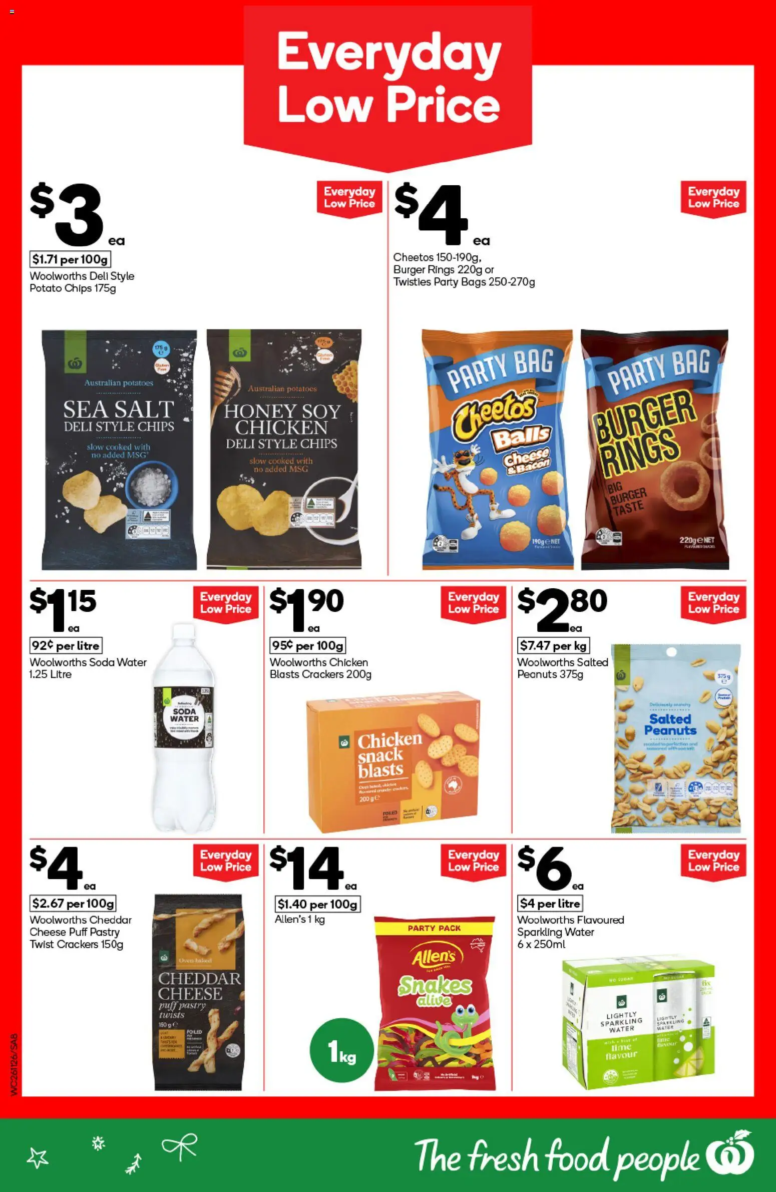 Woolworths catalogue - valid from 26.11.2025 | Page: 8 | Products: Crackers, Peanuts, Water, Oven