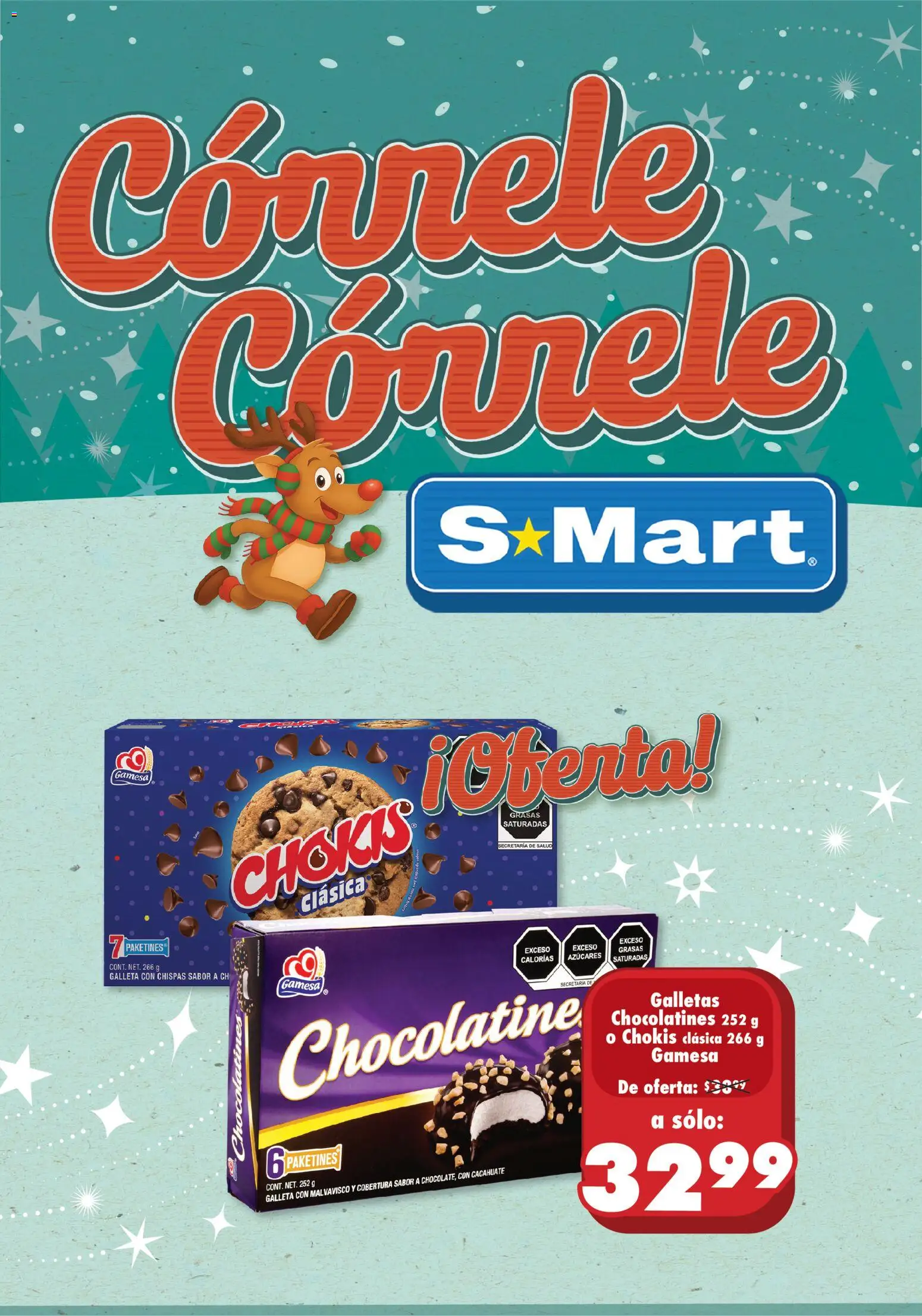 Nuevas ofertas de S-Mart válidas en toda la República Mexicana desde el 04.11.2025. ¡Encuentra las mejores ofertas en S-Mart folleto Ofertas de Feria Monterrey! | Página: 2 | Productos: Cacahuate, Galletas