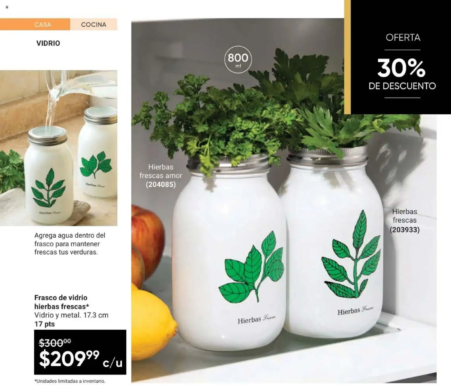 Nuevas ofertas de AVON válidas en toda la República Mexicana desde el 08.05.2026. ¡Encuentra las mejores ofertas en AVON Casa & Estilo 8 2026! | Página: 60 | Productos: Frasco, Agua, Cocina