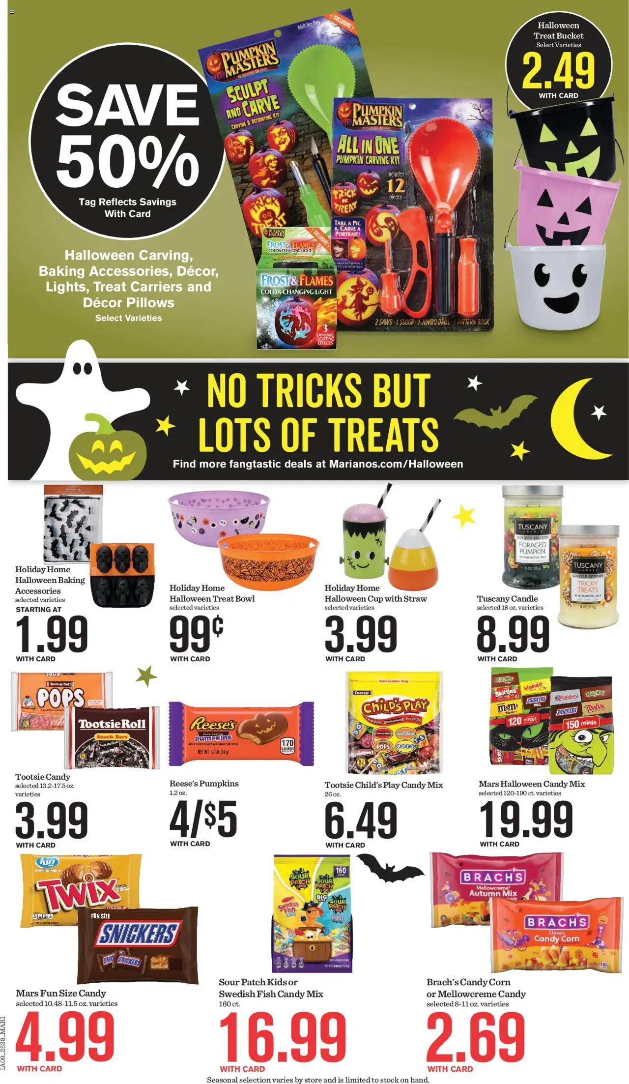 Mariano's Weekly Ad - valid from 22.10.2025 | Page: 12 | Products: Corn, Chocolate, Fish, Pumpkin