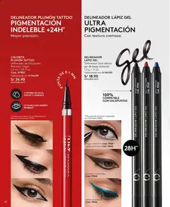 Vista previa de folleto Ésika - Campaña 5 de la Ésika válido desde 21.02.2026 | Página: 62 | Productos: Delineador de ojos, Delineador, Sacapuntas