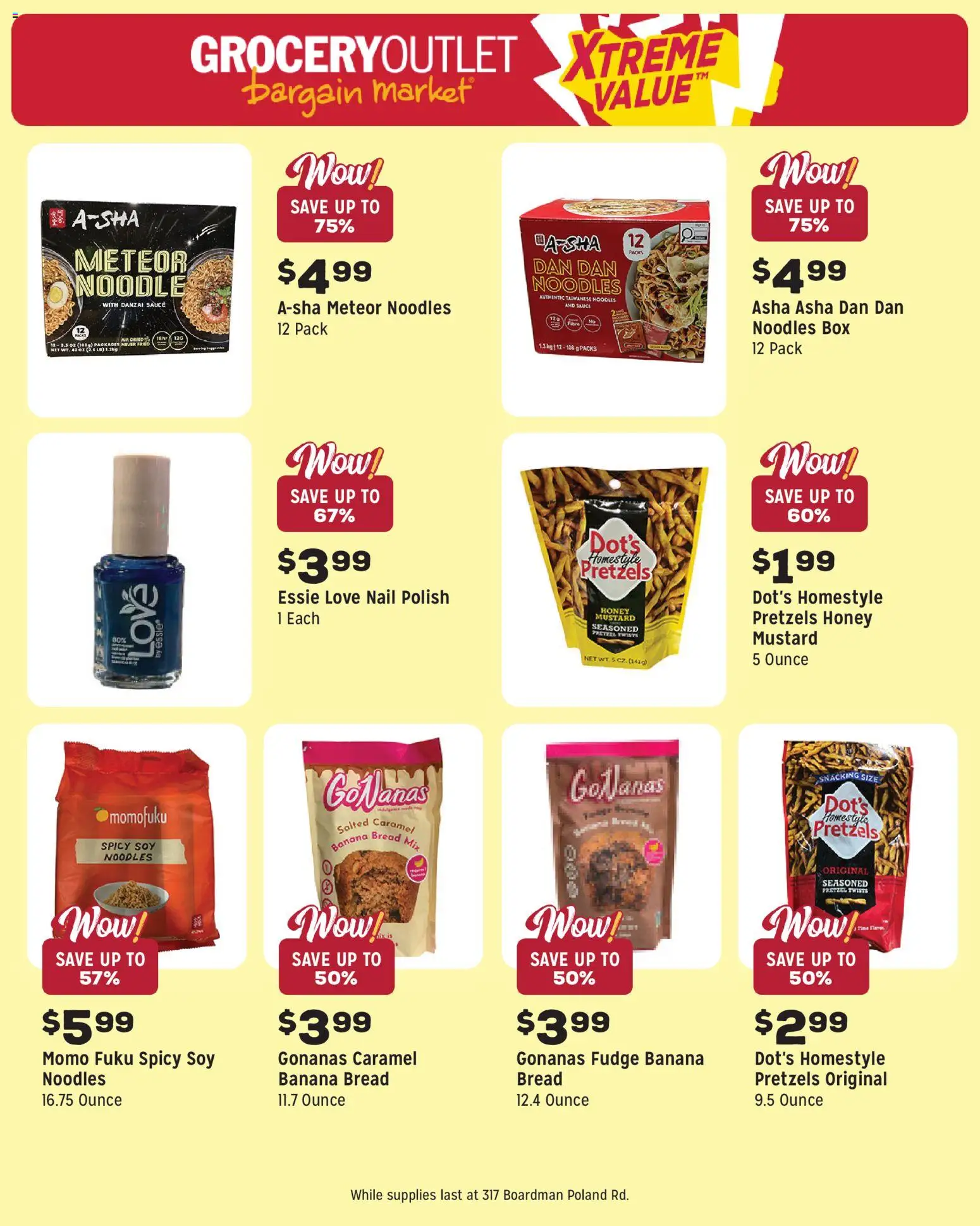 Grocery Outlet Weekly Ad - OH - valid from 11.03.2026 | Page: 11 | Products: Box, Nail, Noodles, Sauce