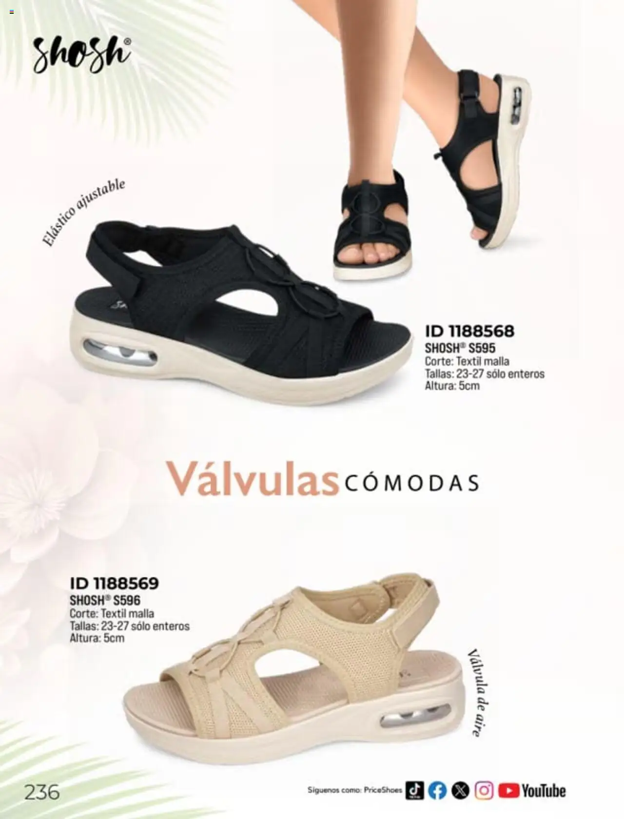 Nuevas ofertas de Price Shoes válidas en toda la República Mexicana desde el 27.01.2025. ¡Encuentra las mejores ofertas en Price Shoes catálogo Sandalias! | Página: 236 | Productos: Válvula, Malla