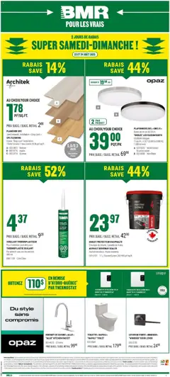 Preview of BMR weekly flyer / circulaire from shop BMR valid from 23.08.2025