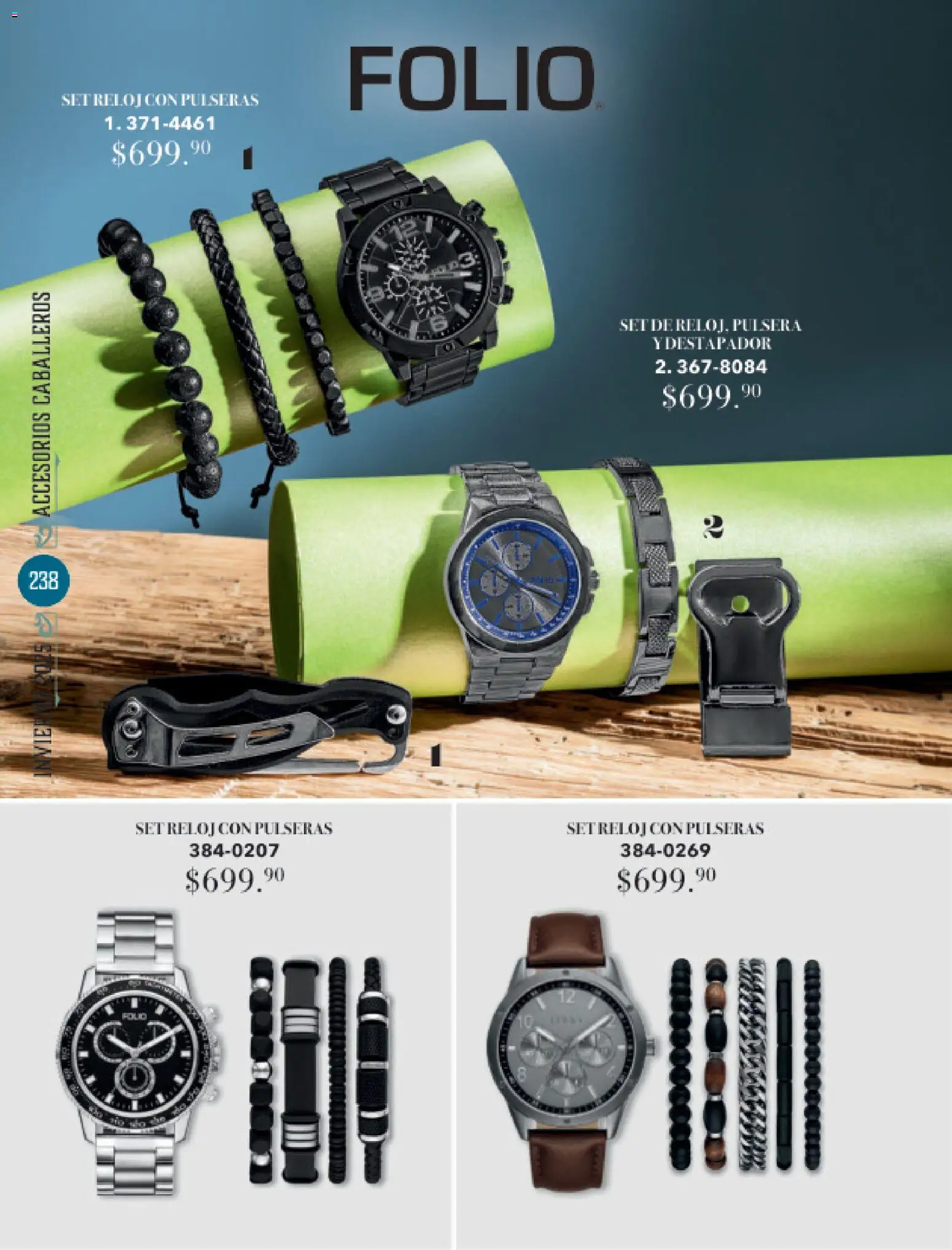 Nuevas ofertas de Andrea válidas en toda la República Mexicana desde el 26.11.2025. ¡Encuentra las mejores ofertas en Andrea catálogo Invierno! | Página: 238 | Productos: Pulsera, Reloj