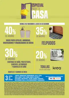 Vista previa Vea - Ofertas especial para tu casa válido desde el 28.11.2025 | Página: 12 | Productos: Toallas, Cortinas, Baño, Vasos