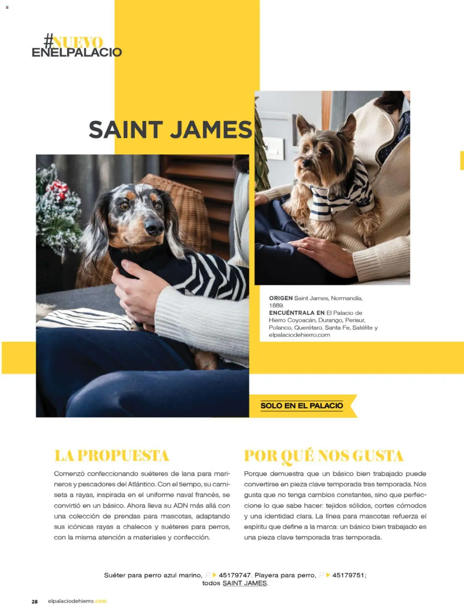 Nuevas ofertas de Palacio De Hierro válidas en toda la República Mexicana desde el 01.04.2026. ¡Encuentra las mejores ofertas en Palacio De Hierro catálogo! | Página: 30 | Productos: Suéter, Playera, Satélite