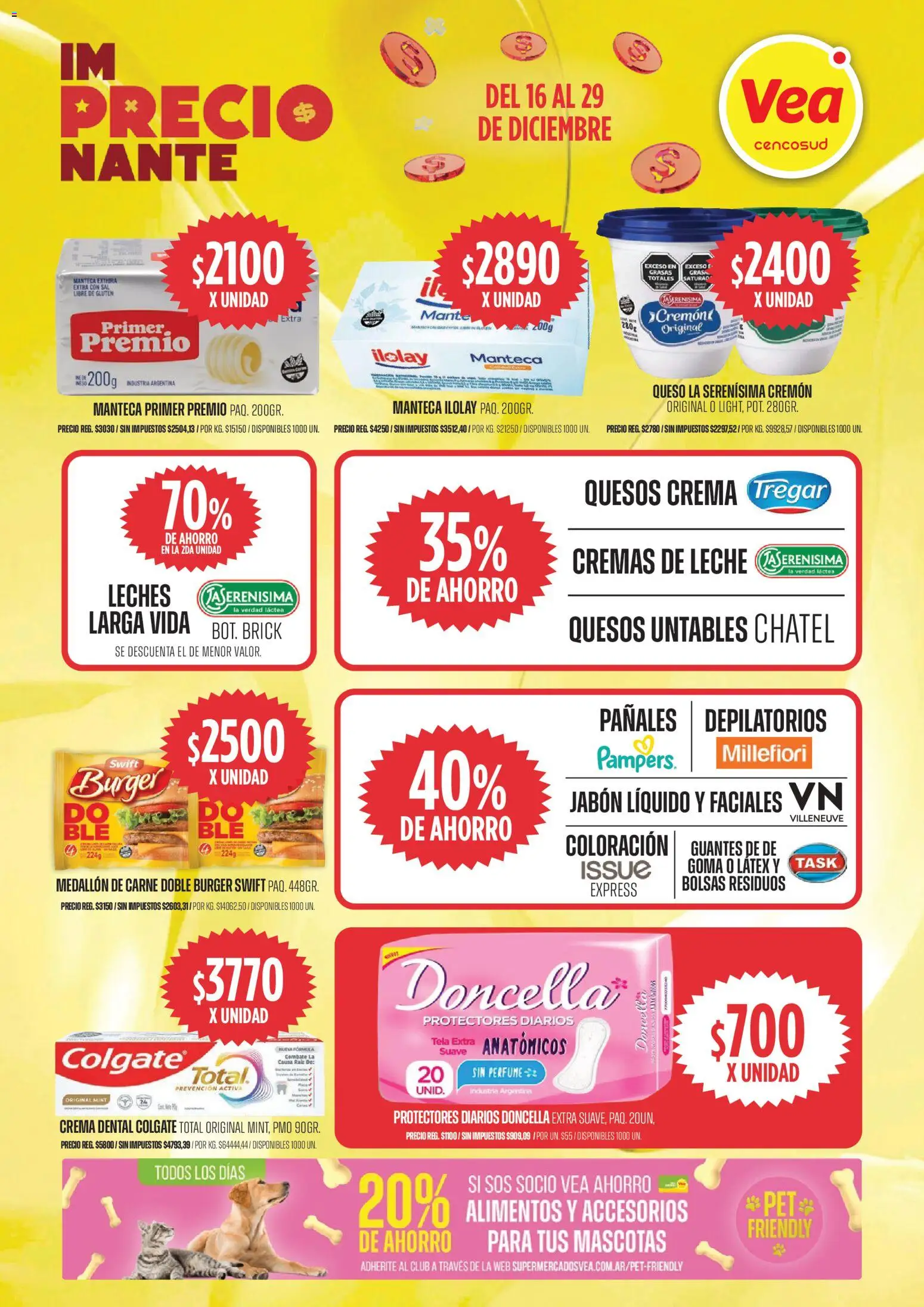 Vea - Oferta semanal Cuyo Patagonia │ válido desde el 16.12.2025 | Página: 4 | Productos: Jabón líquido, Leche, Queso, Guantes