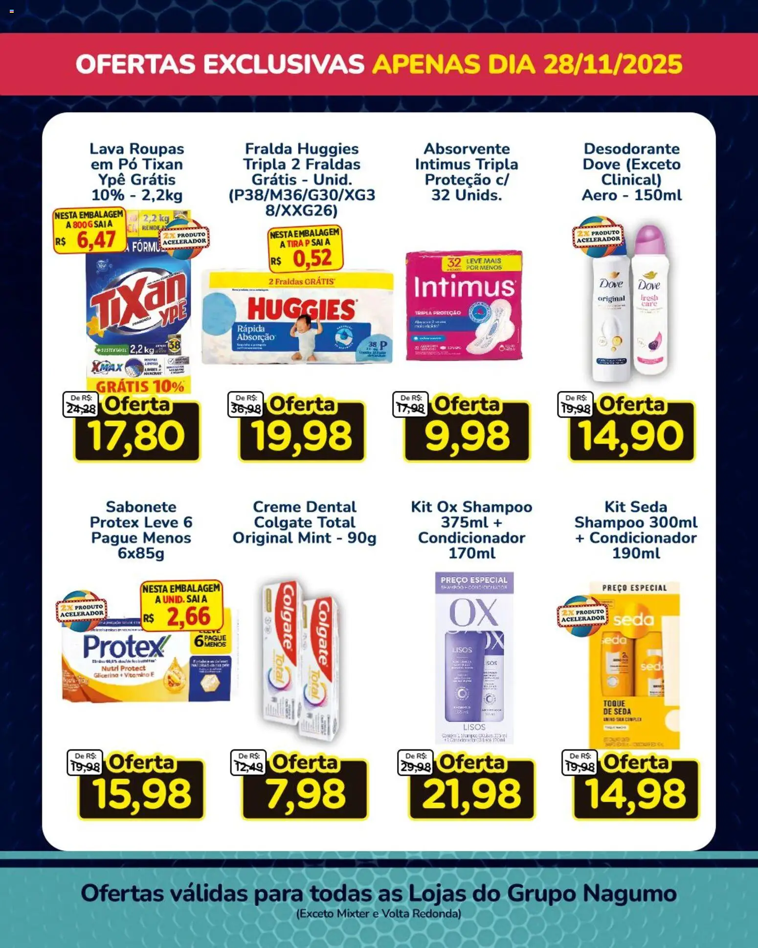 Nagumo Folheto - válido de 28.11.2025 | Página: 16 | Produtos: Pó, Desodorante, Creme, Fraldas