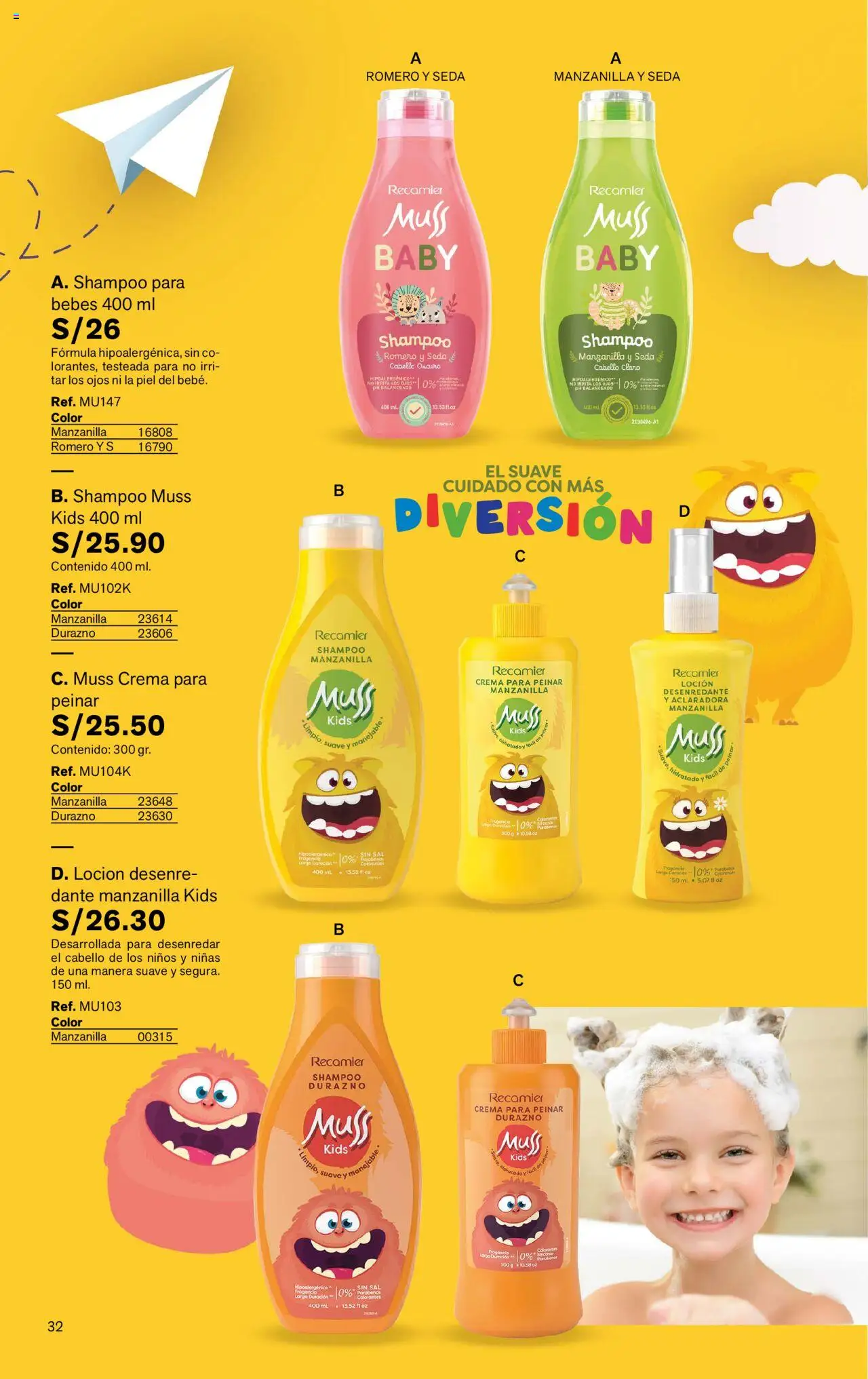 Catálogo Leonisa válido desde 24.06.2025 | Página: 32 | Productos: Shampoo, Crema, Fragancia