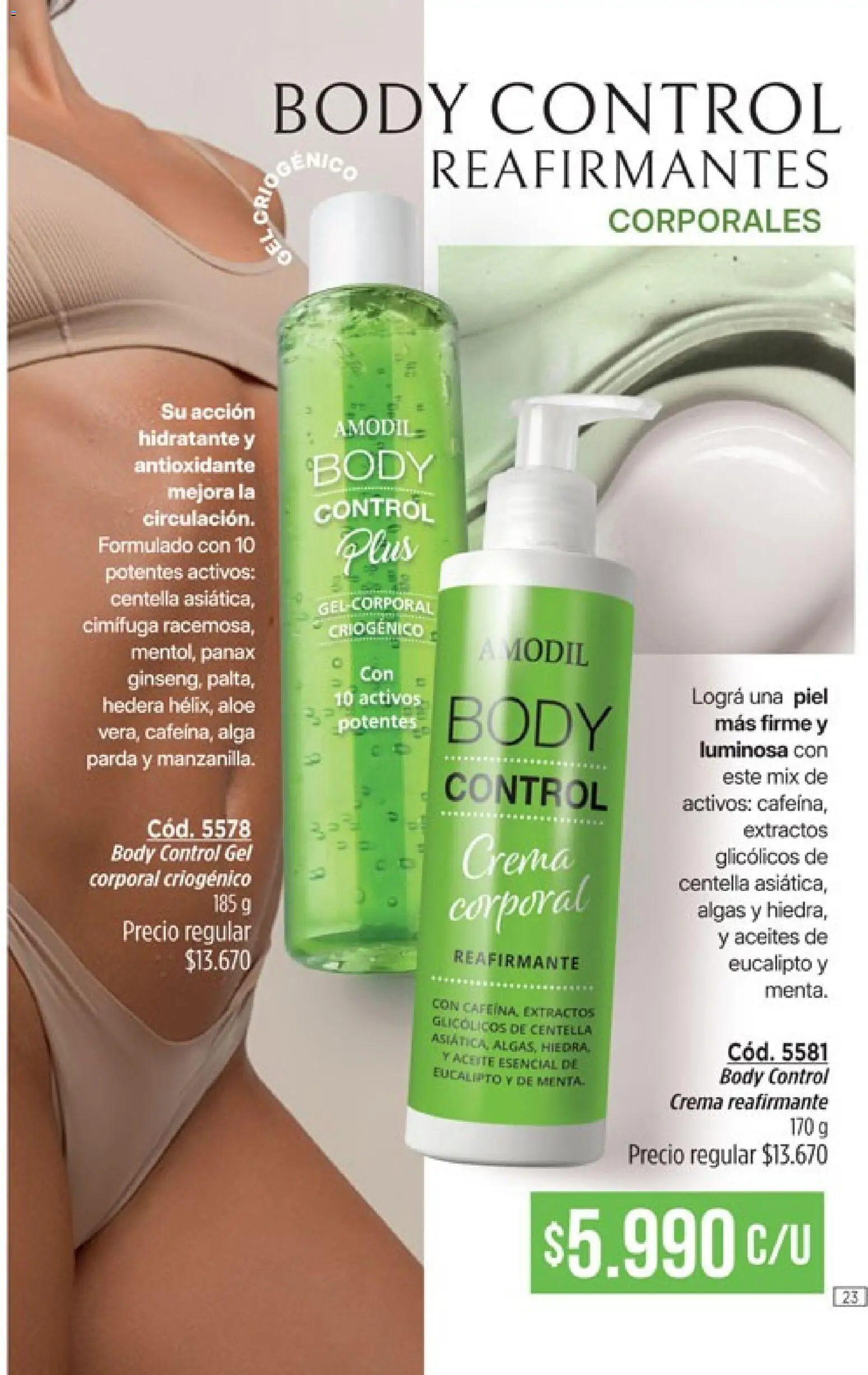 Catálogo Amodil Campaña 5 │ válido desde el 01.03.2026 | Página: 23 | Productos: Body, Aceite, Crema