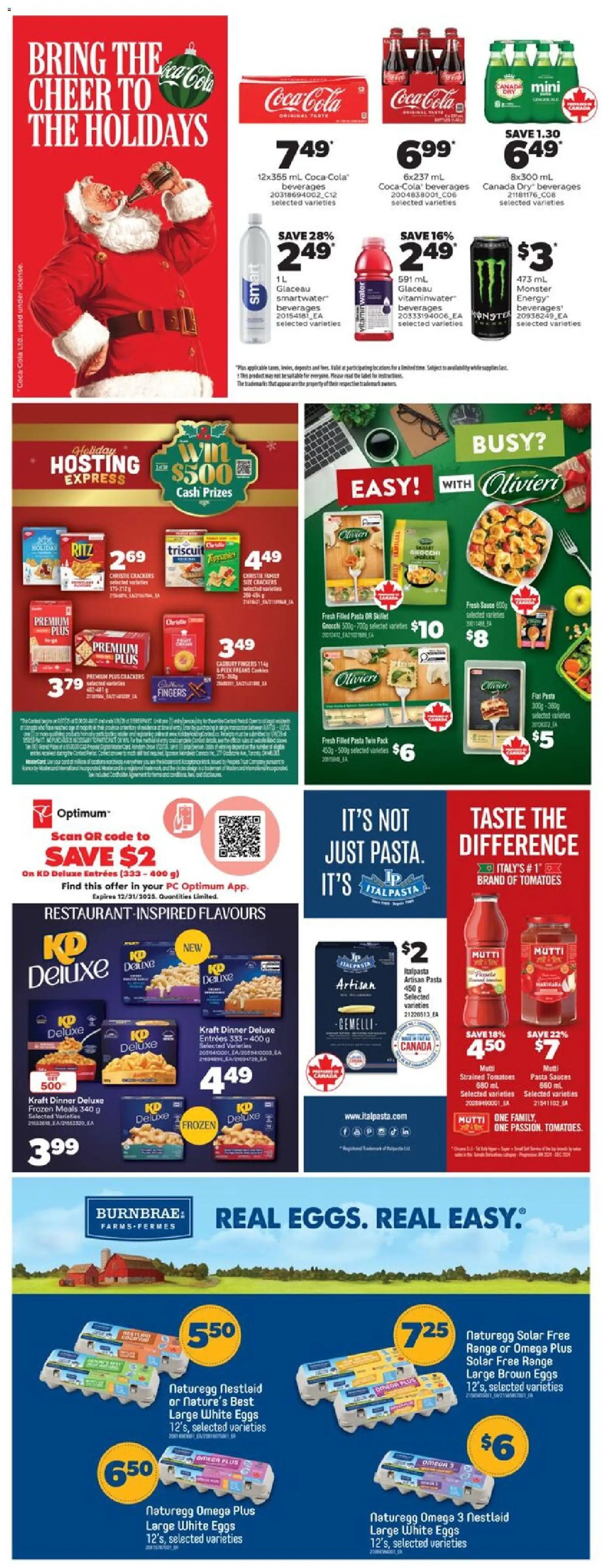Real Canadian Superstore flyer valid from 04.12.2025 | Page: 37 | Products: Pasta, PC, Eggs, Tomatoes