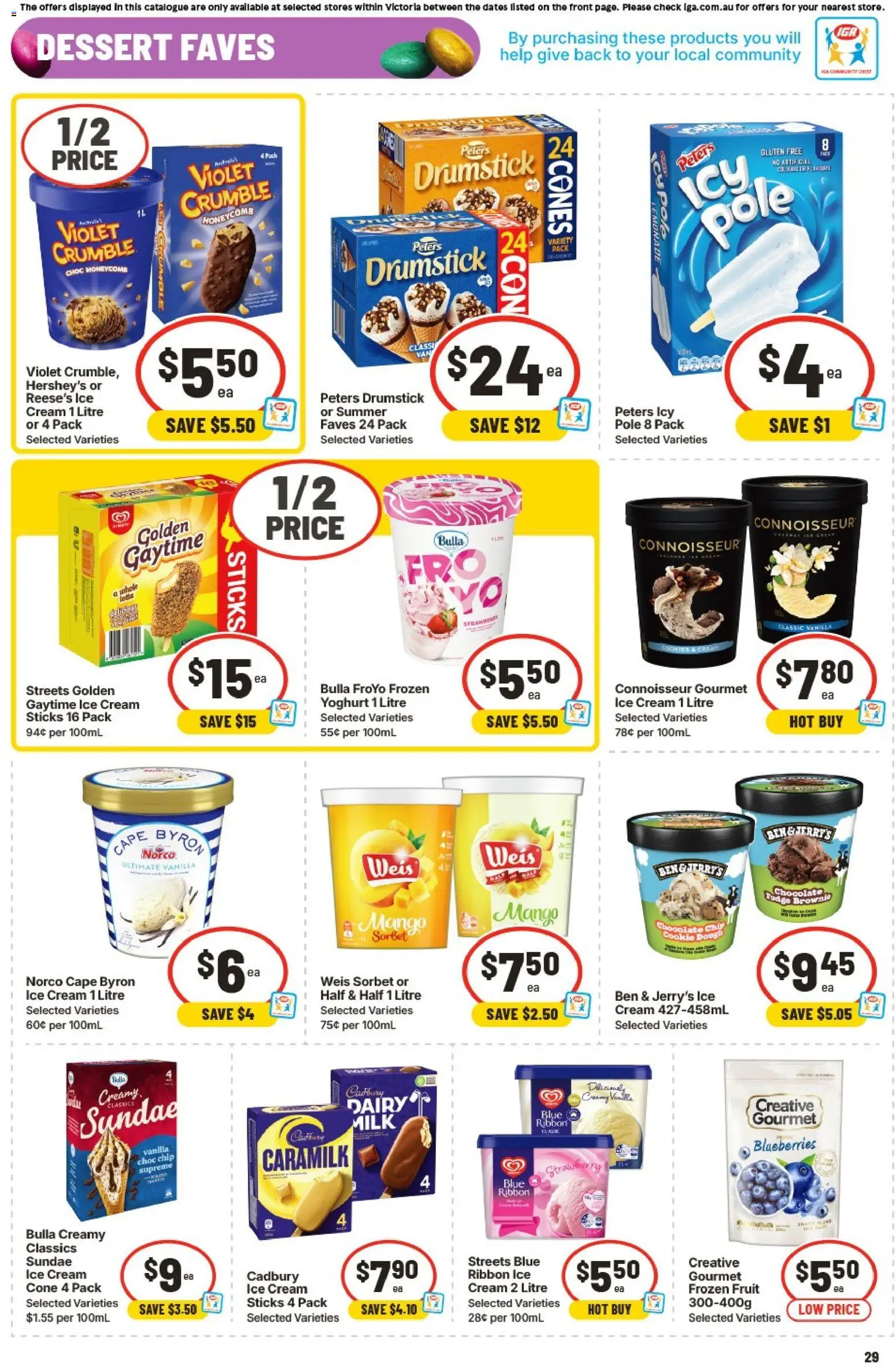 Ritchies catalogue - valid from 25.03.2026 | Page: 29 | Products: Cream, Ice cream, Mango, Blueberries