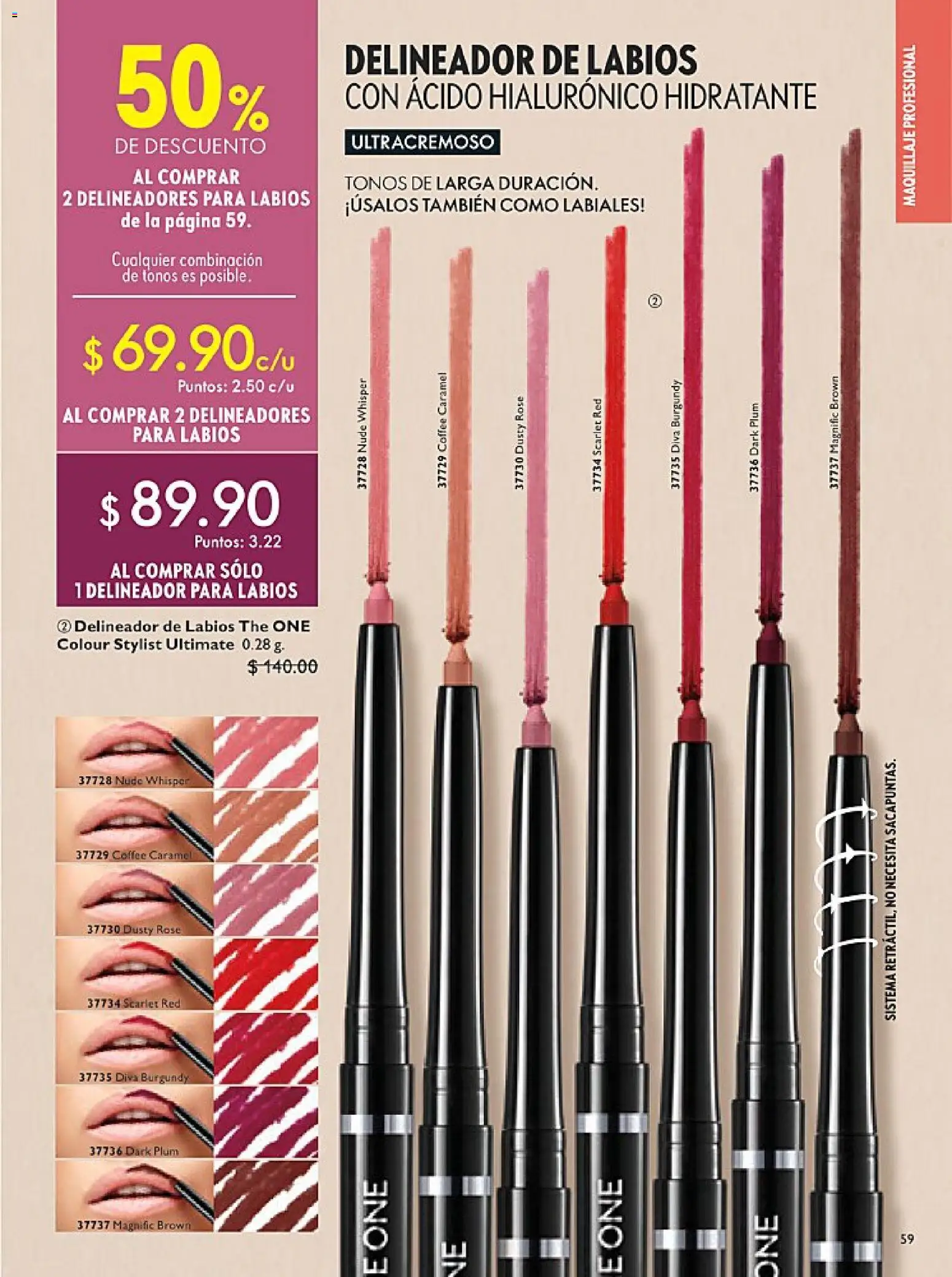 Nuevas ofertas de Oriflame válidas en toda la República Mexicana desde el 24.01.2026. ¡Encuentra las mejores ofertas en Oriflame campaña 2 2026! | Página: 59 | Productos: Maquillaje, Delineador