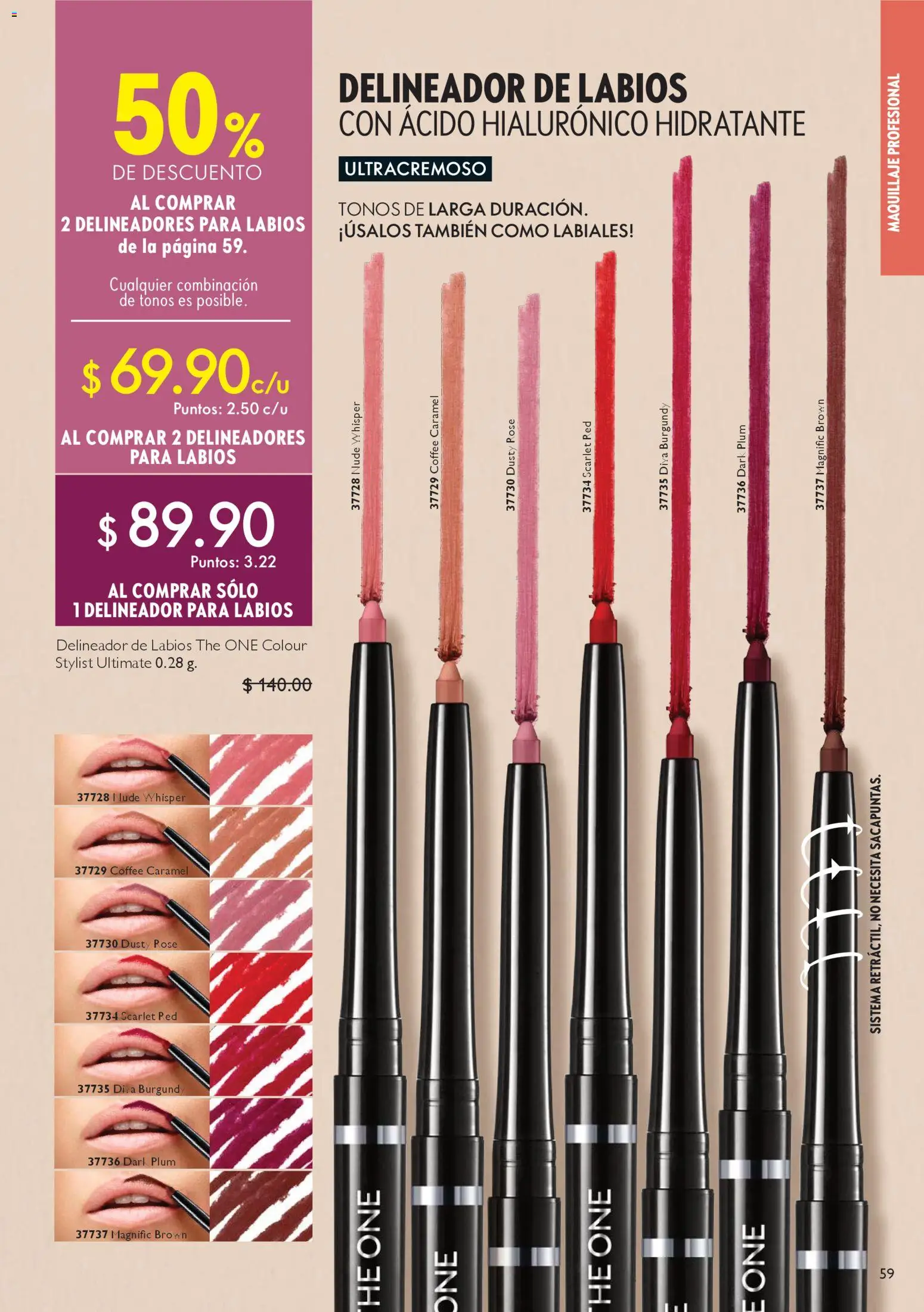 Nuevas ofertas de Oriflame válidas en toda la República Mexicana desde el 24.01.2026. ¡Encuentra las mejores ofertas en Oriflame campaña 2 2026! | Página: 59 | Productos: Maquillaje, Delineador