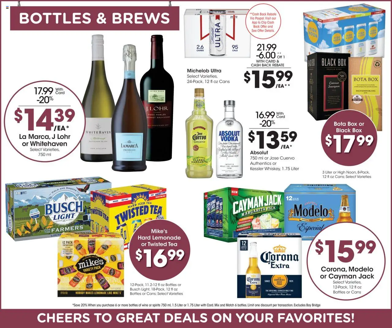 Baker's Weekly Ad - NE - valid from 30.07.2025 | Page: 12 | Products: Juice, Tea, Vodka, Mango