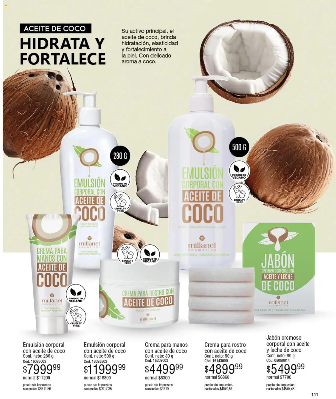 Millanel catálogo │ válido desde el 15.09.2025 | Página: 111 | Productos: Aceite, Jabón, Leche, Crema