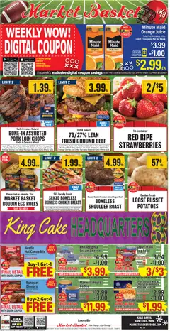 Preview of Market Basket weekly ads valid from 28.01.2026