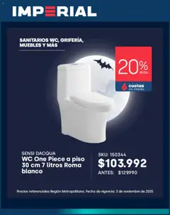 Imperial ofertas  válido desde el 17.10.2025 | Página: 2 | Productos: Wc