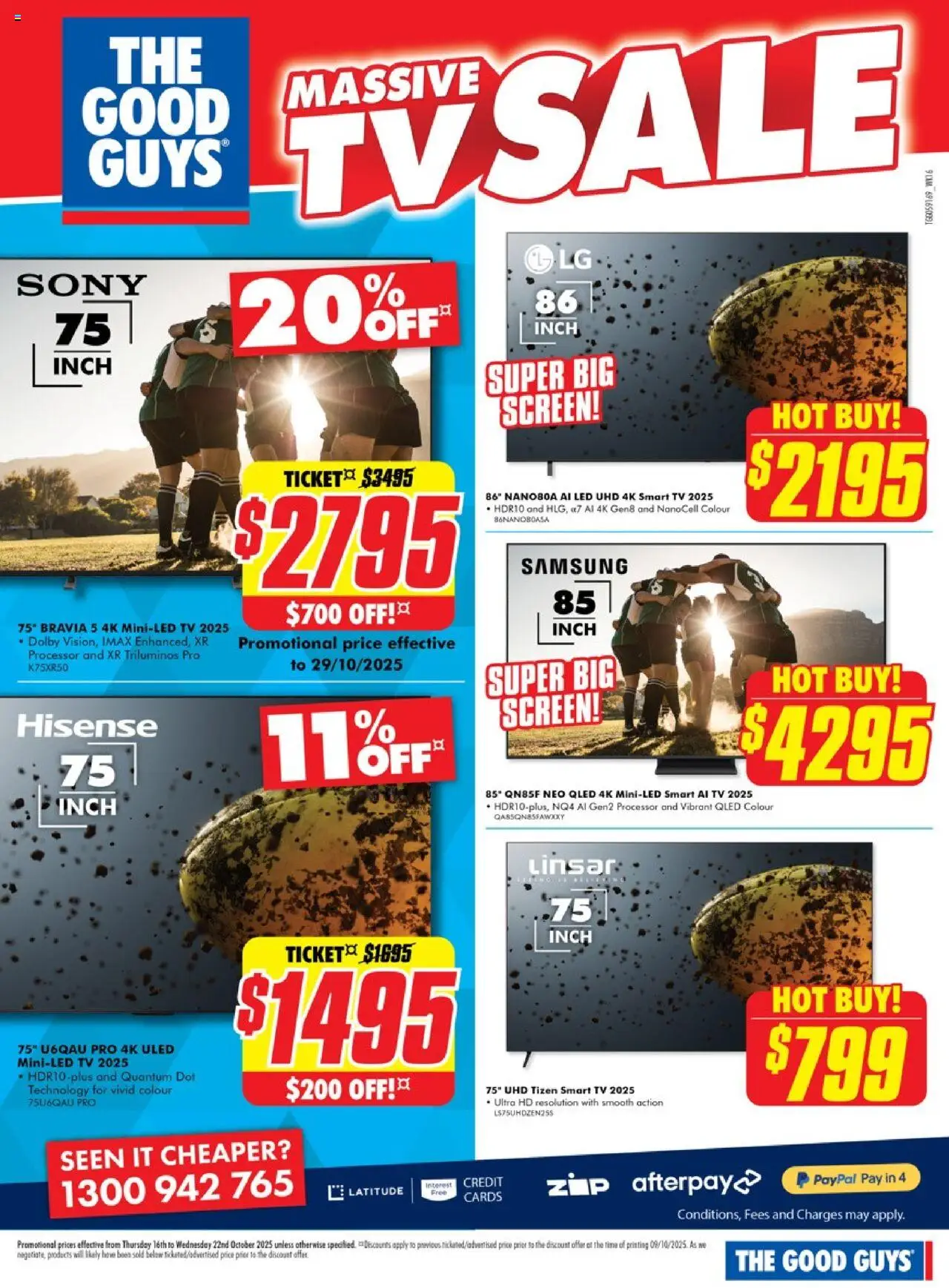 The Good Guys catalogue - valid from 15.10.2025 | Page: 3 | Products: Tv, Smart tv, Screen