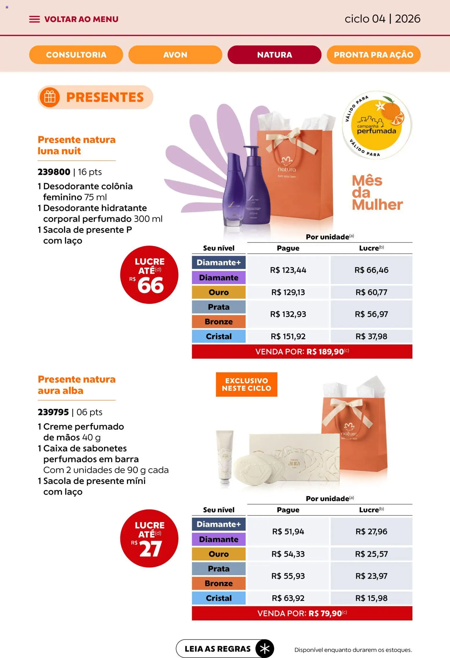 Avon Folheto - válido de 18.02.2026 | Página: 35 | Produtos: Desodorante, Caixa, Creme