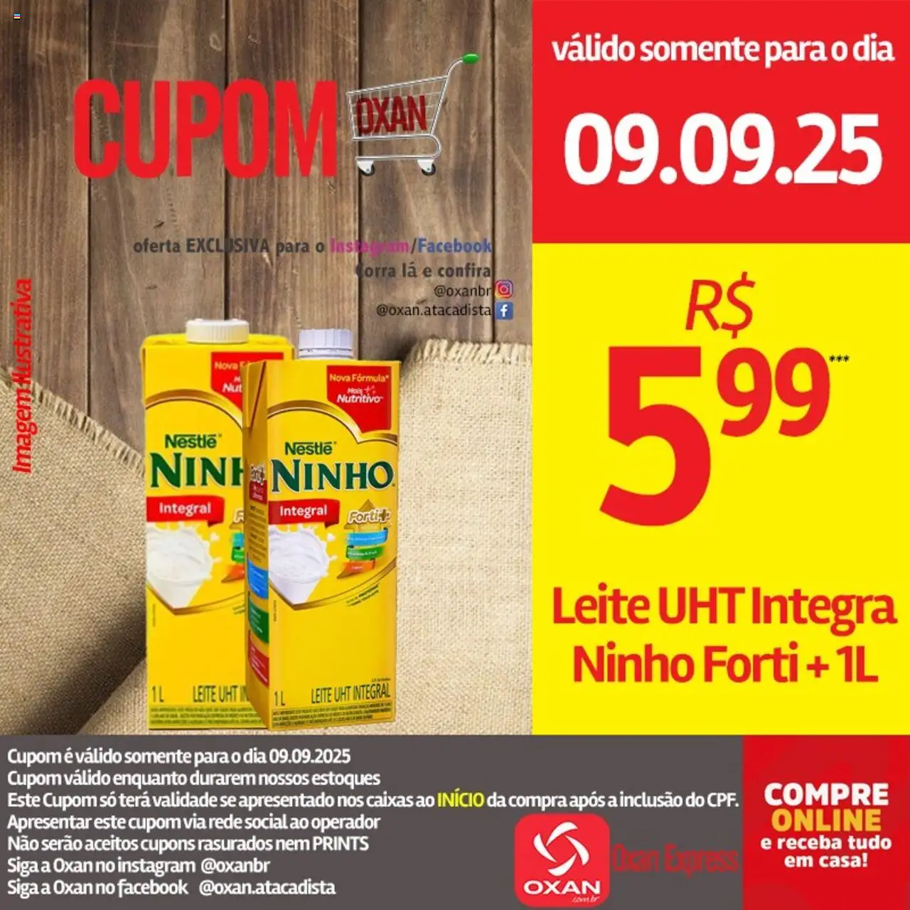 Oxan Atacadista Folheto - válido de 09.09.2025 | Página: 12 | Produtos: Leite
